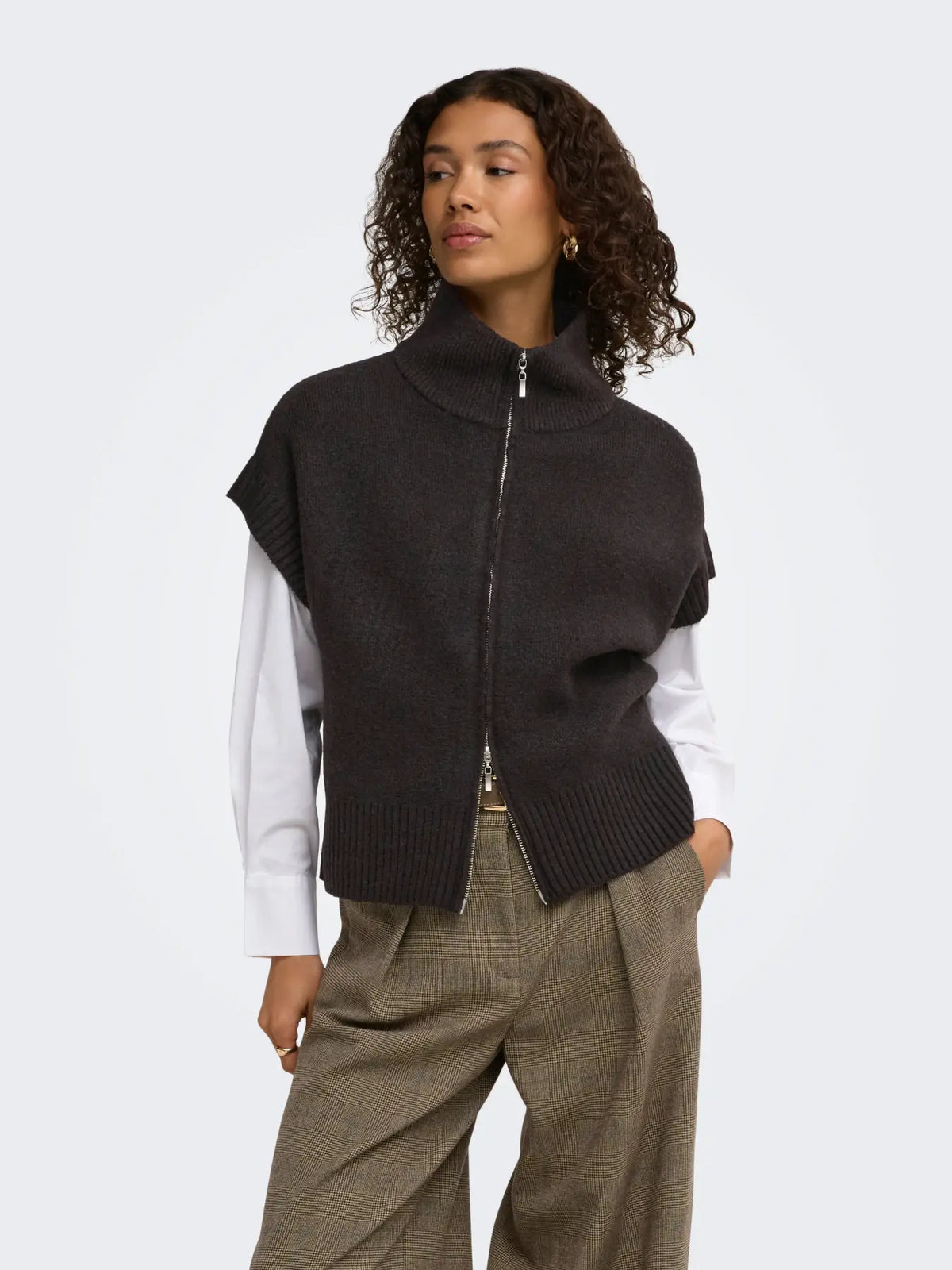 JDYLEA 2 WAY ZIP VEST