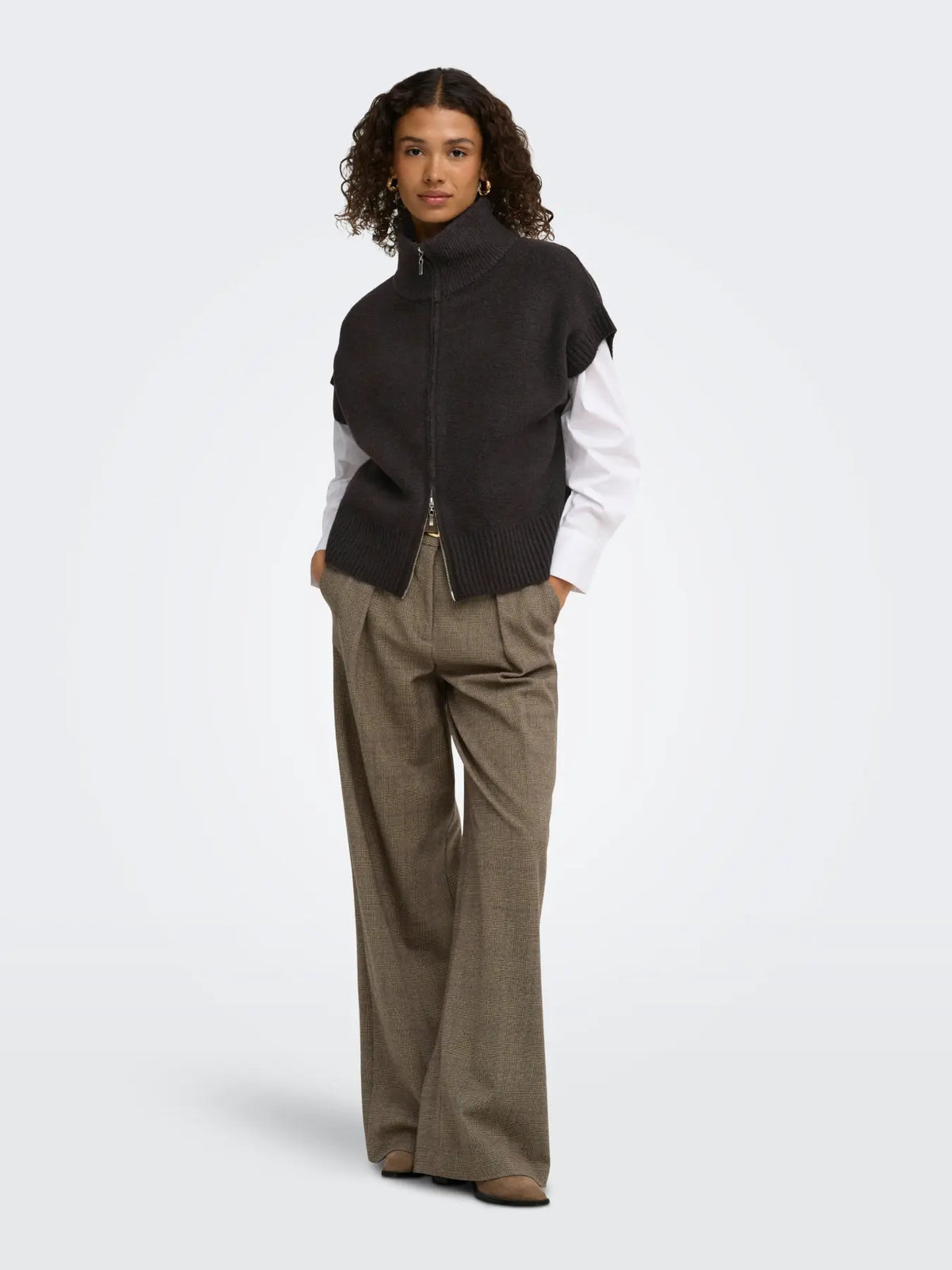 JDYLEA 2 WAY ZIP VEST
