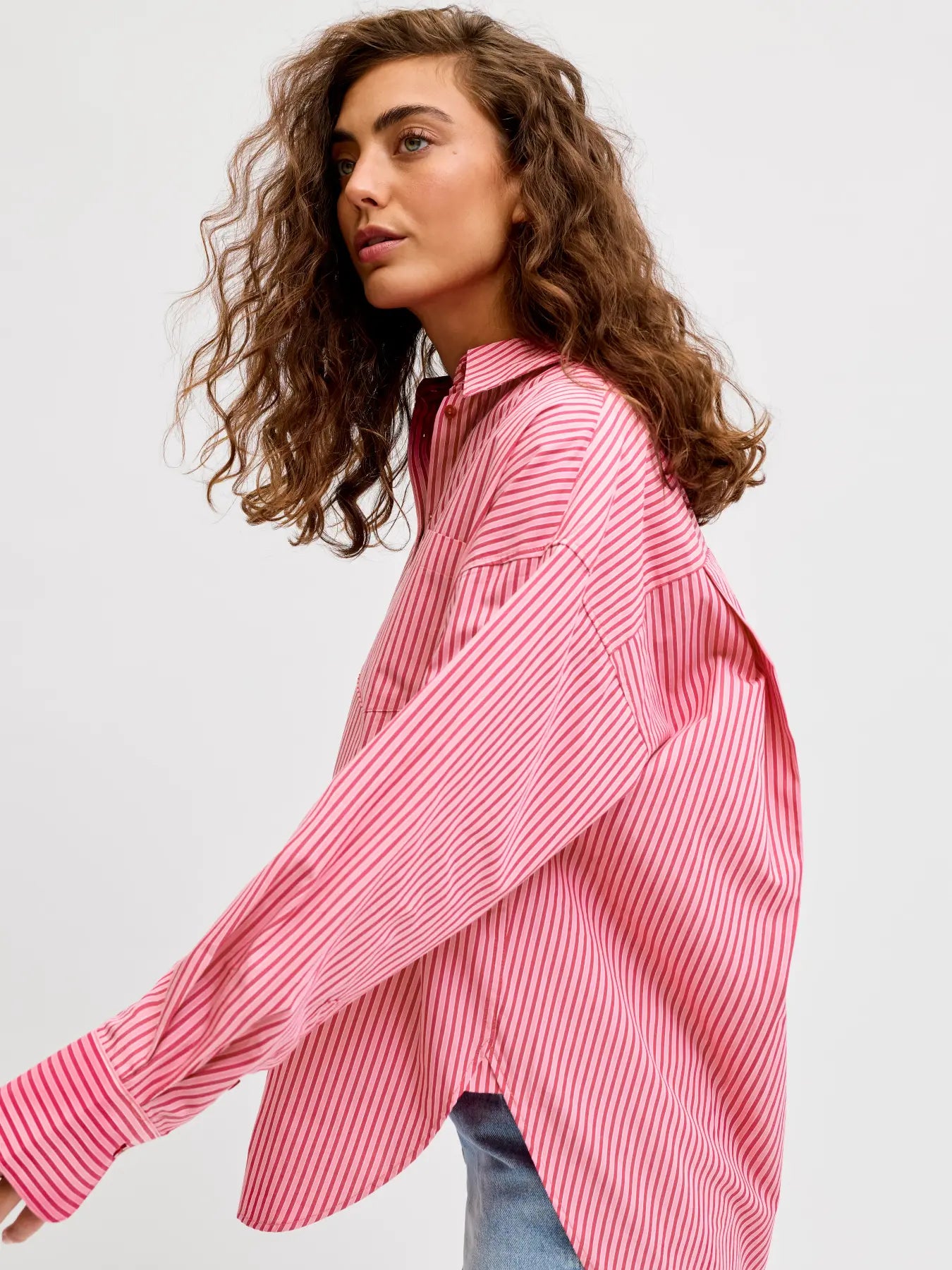 JXJAMIE LS RELAXED POPLIN SHIRT WVN