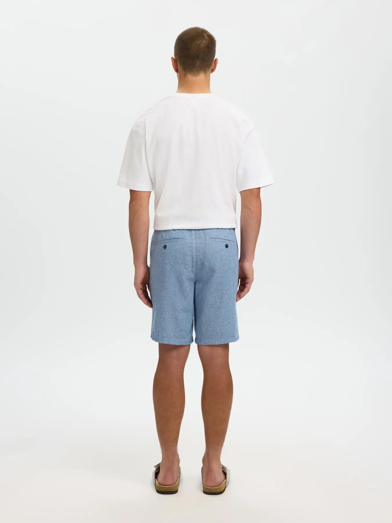 SLMREGULAR-BRODY LINEN BLD SHORTS