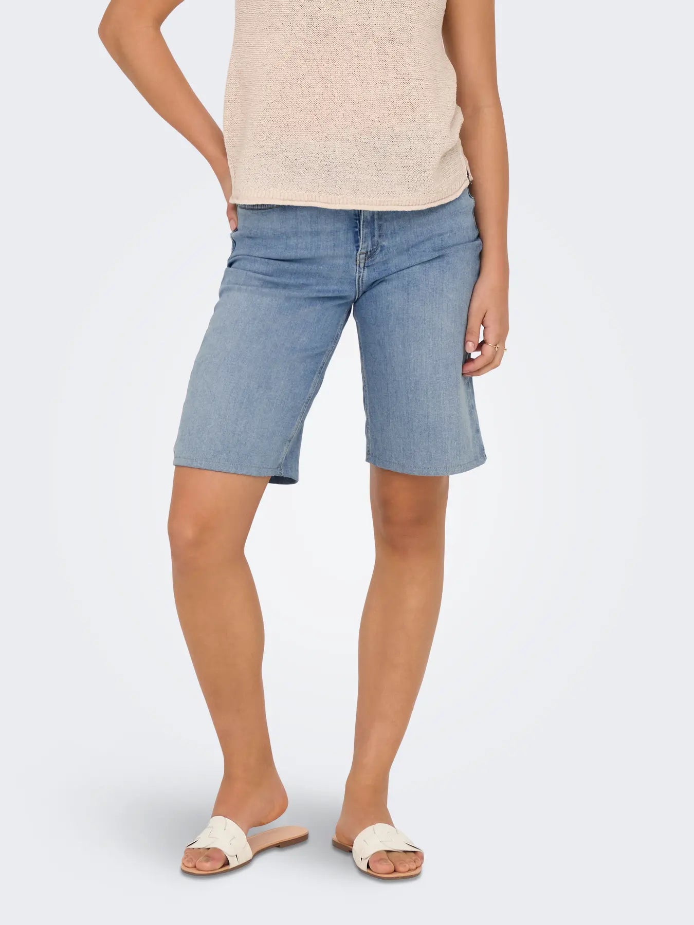 ONLMADISON BLUSH HW SHORTS DNM CRO NOOS