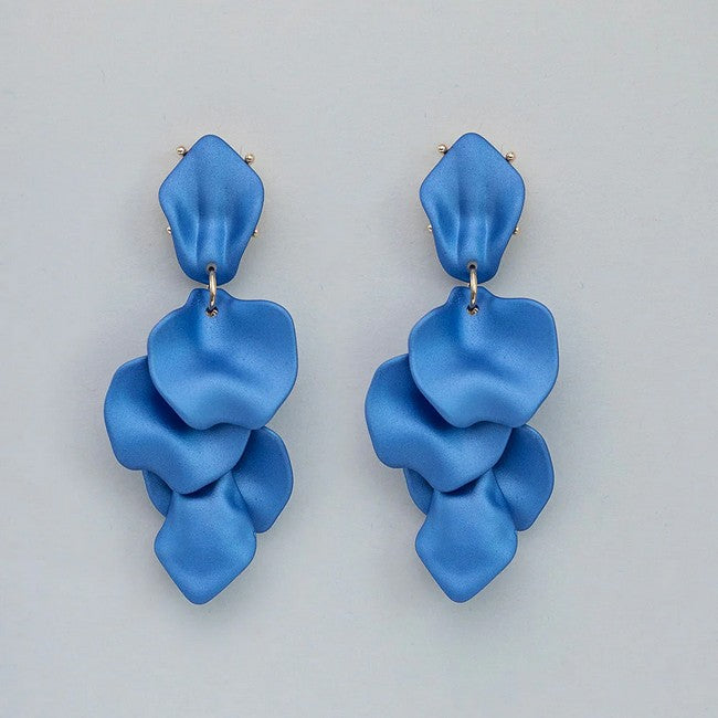 Leaf Earrings pearl art 1085