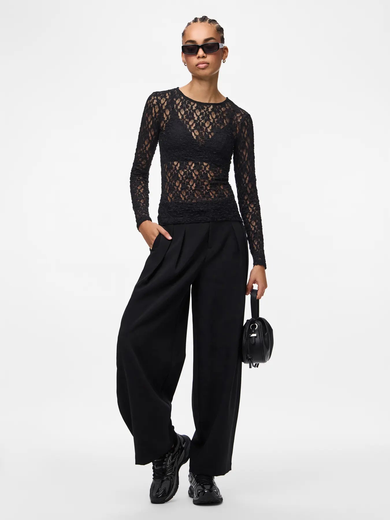 PCHAZEL LS LACE TOP JRS