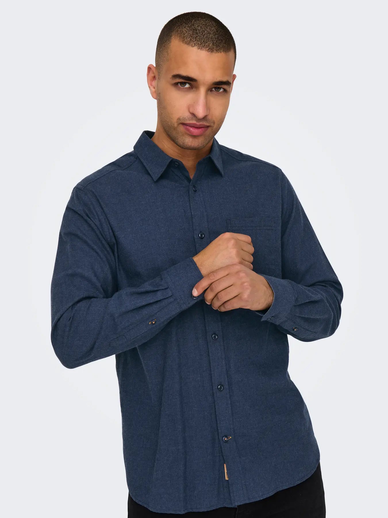 ONSROAD LIFE REG MELANGE LS SHIRT