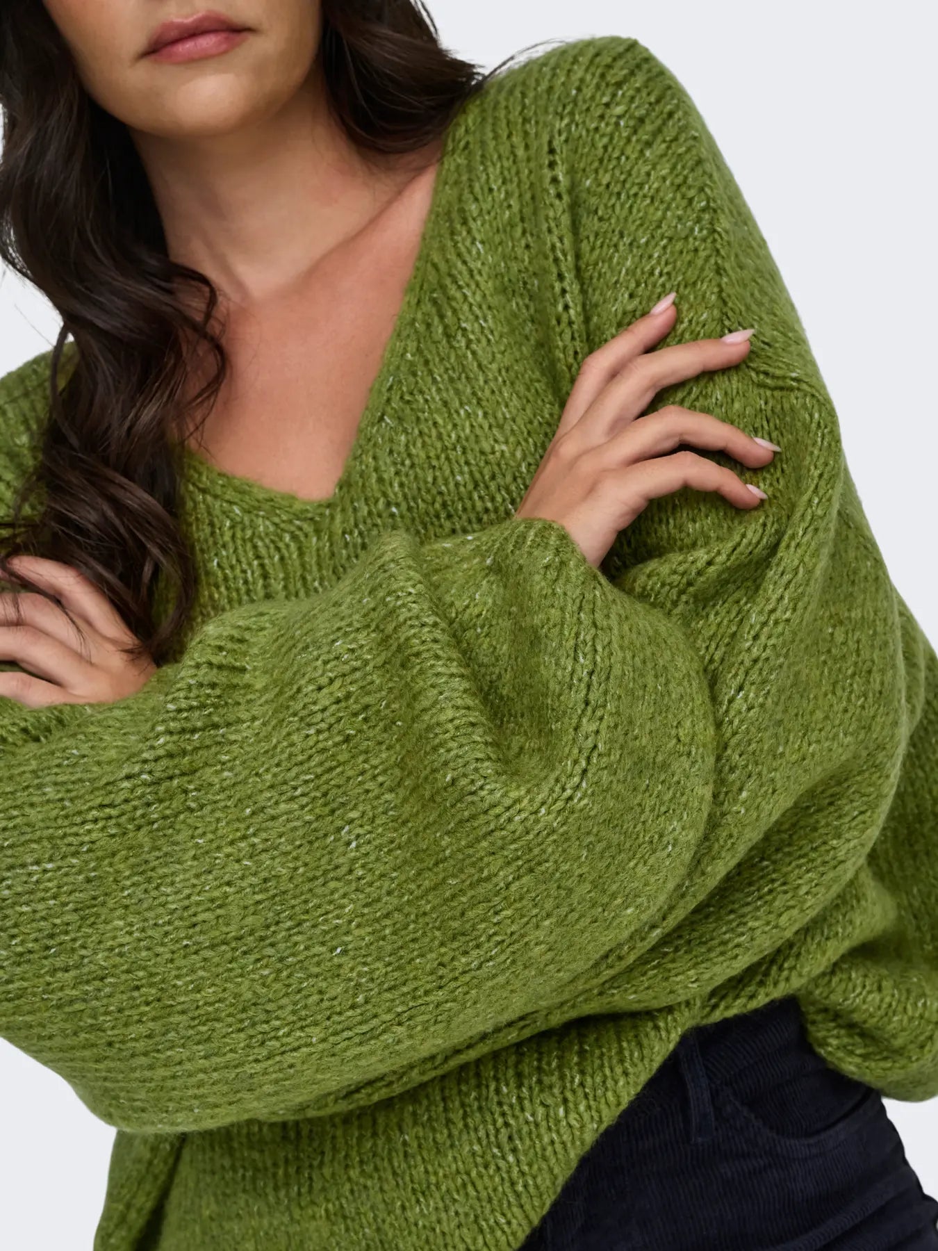 JDYDINEA L/S REVERSIBLE PULLOV. KNT