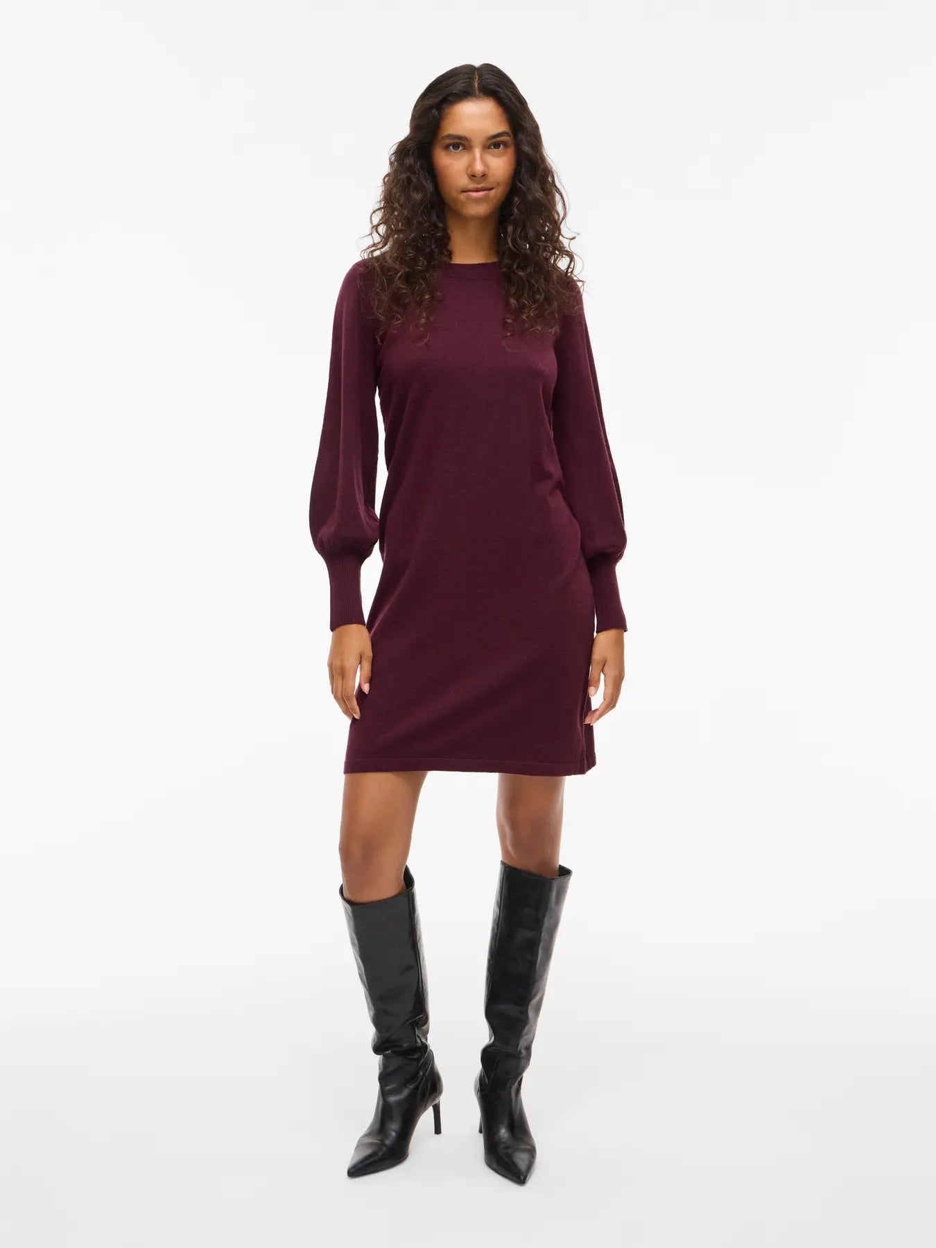 VIKERRY O-NECK KNIT DRESS