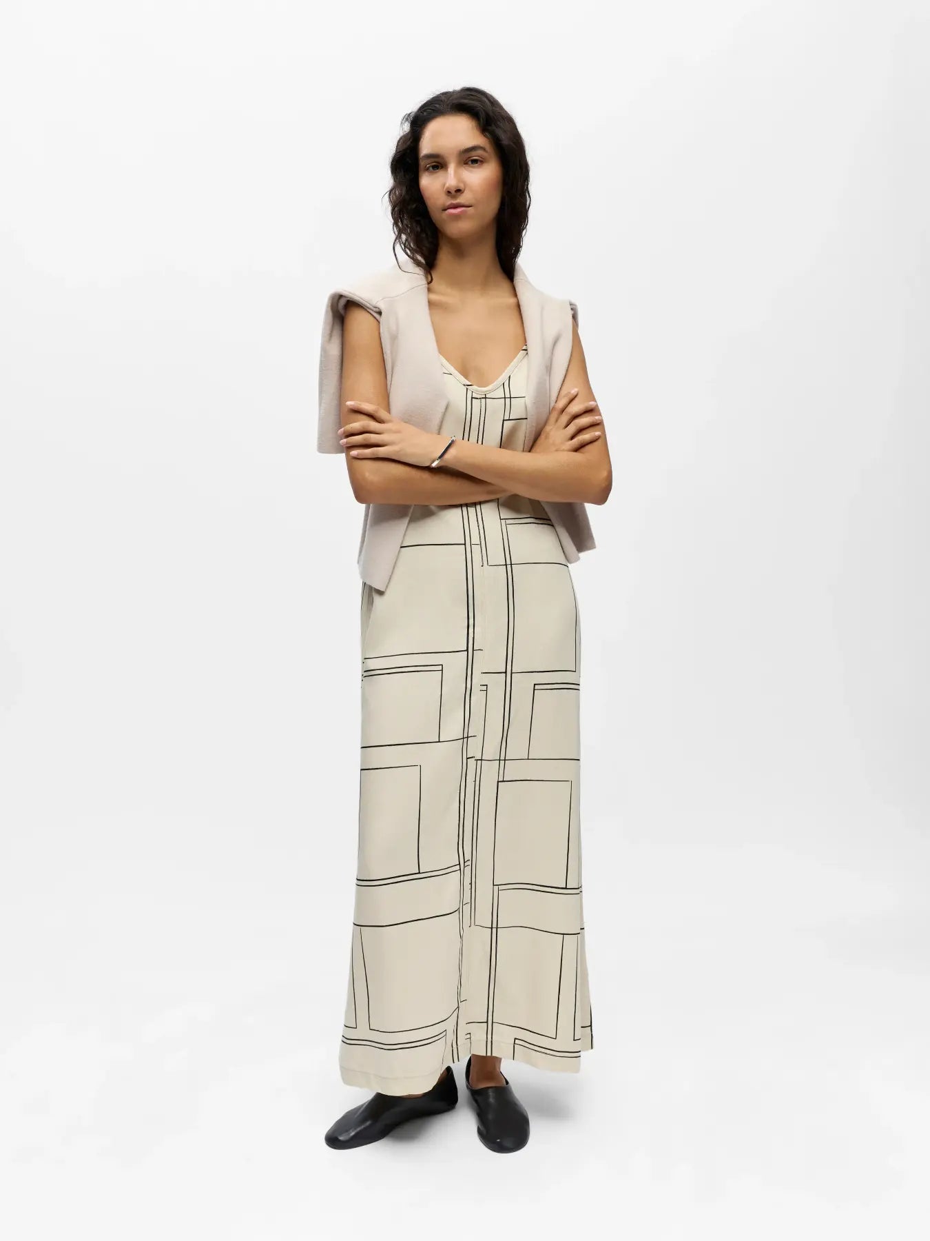 OBJFRAME SINGLET DENIM DRESS