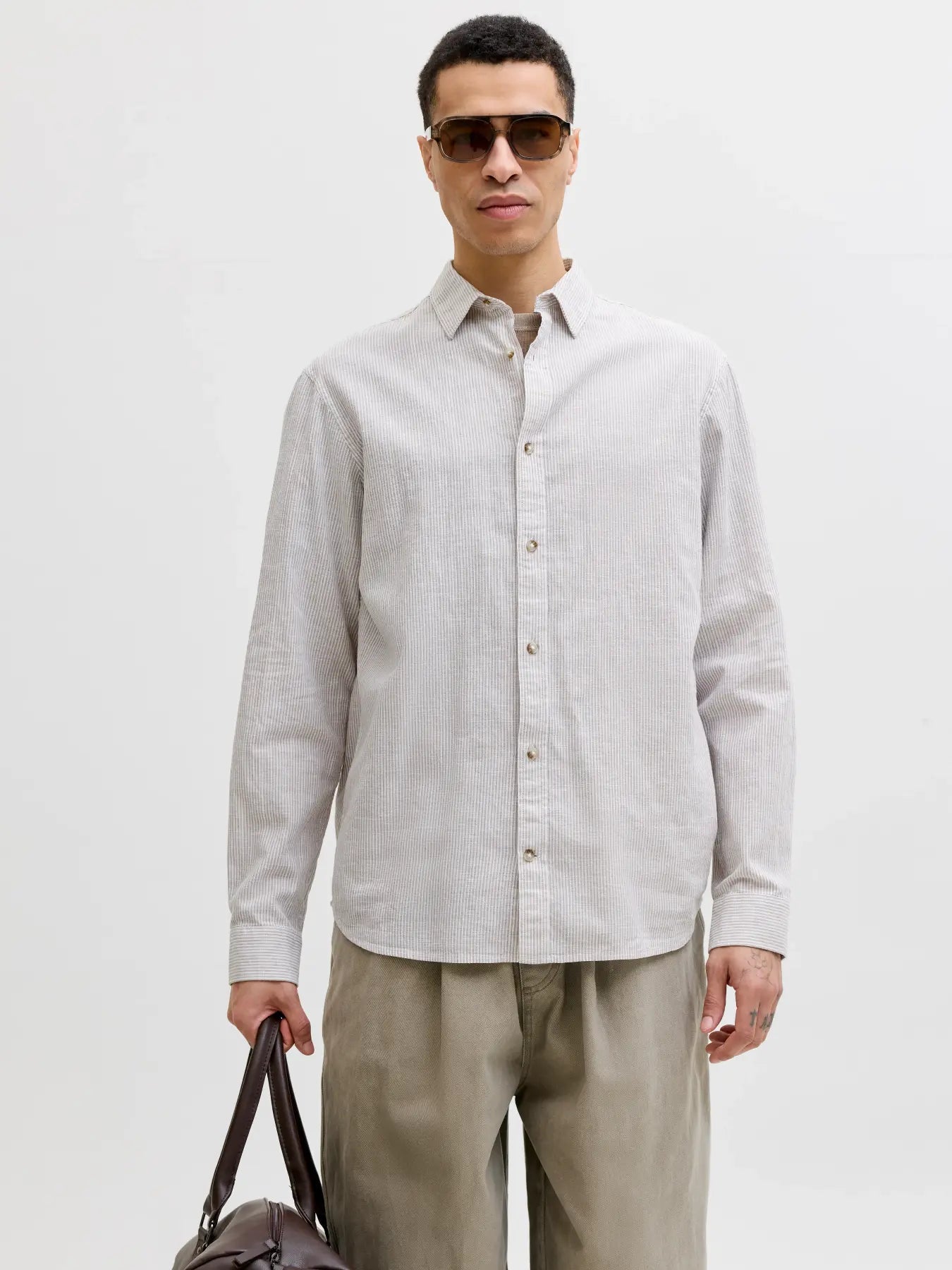 JJESUMMER LINEN BLEND SHIRT L/S