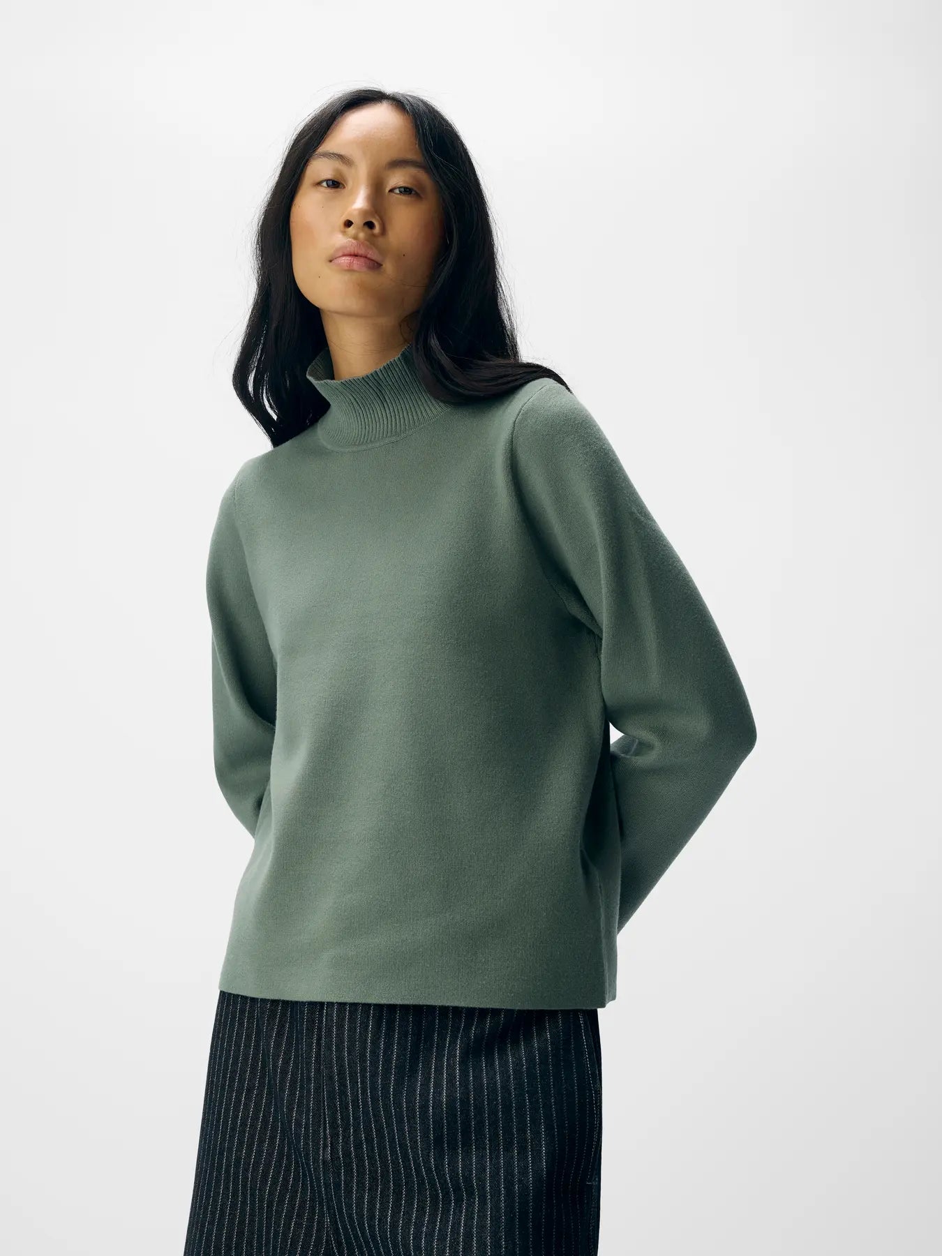 OBJREYNARD HIGH NECK PULLOVER