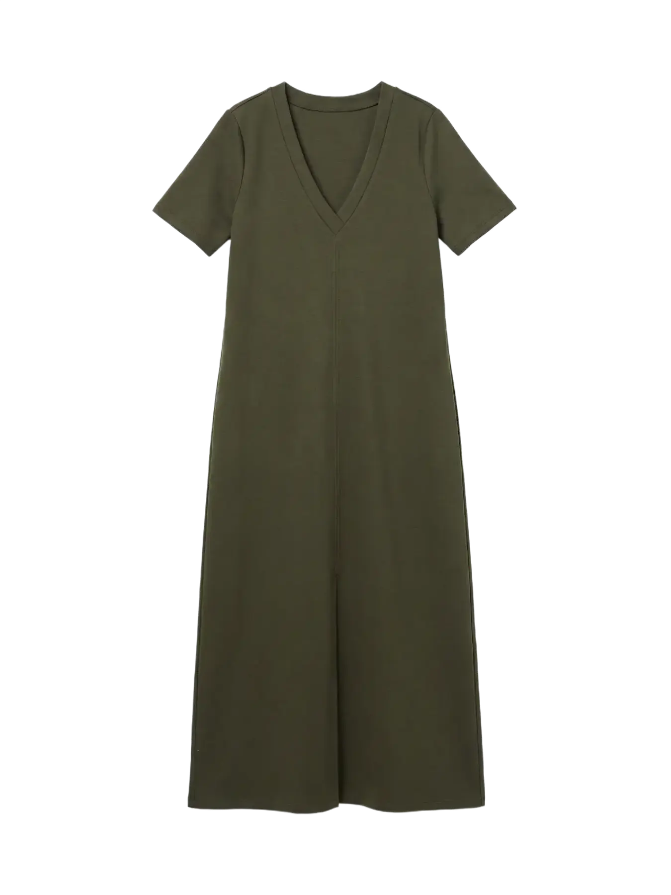 VMSMILLA SS FRONT SLIT CALF DRESS