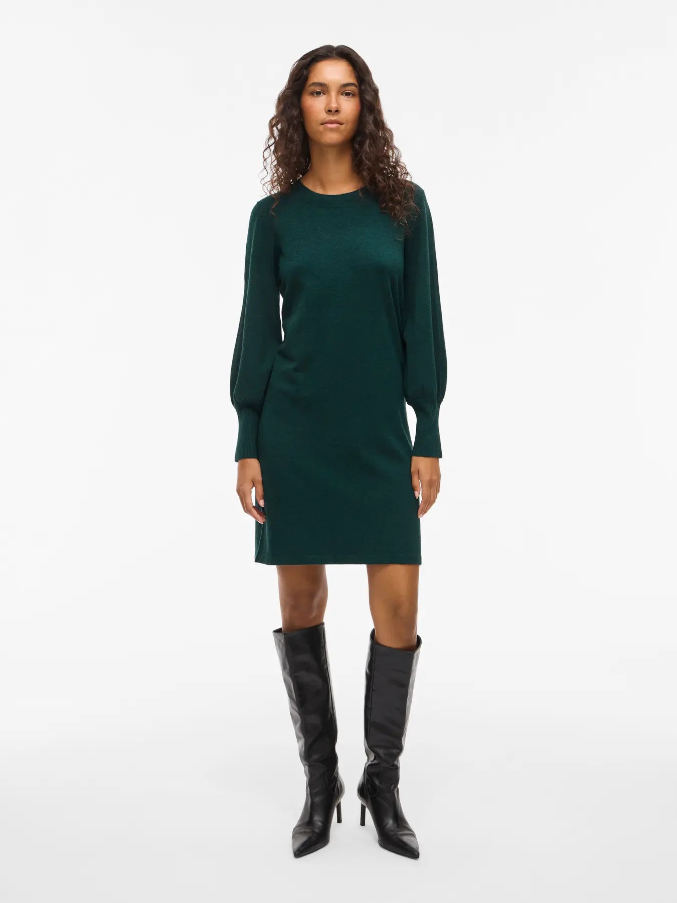VIKERRY O-NECK KNIT DRESS