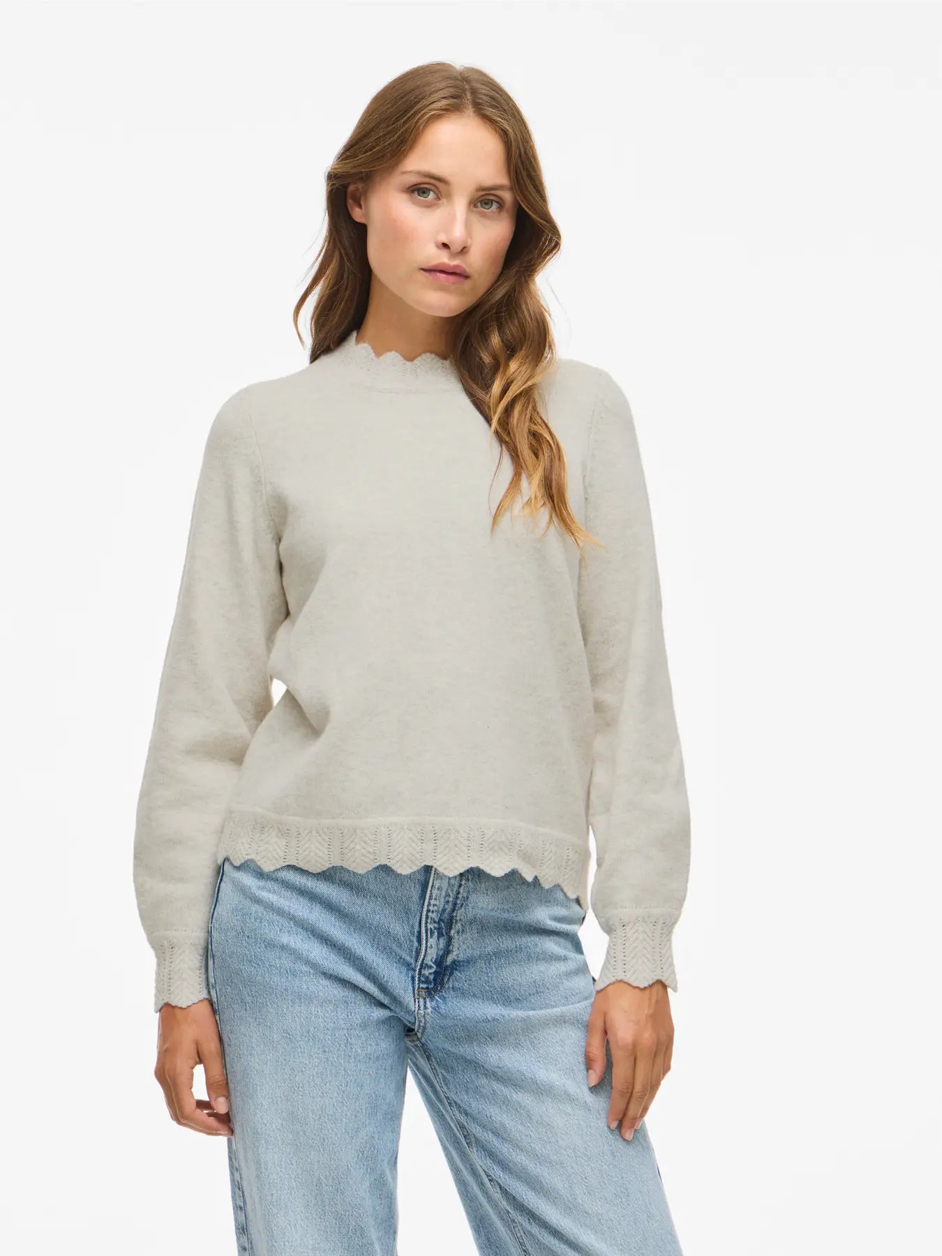 VINIKOLINA O-NECK L/S KNIT TOP