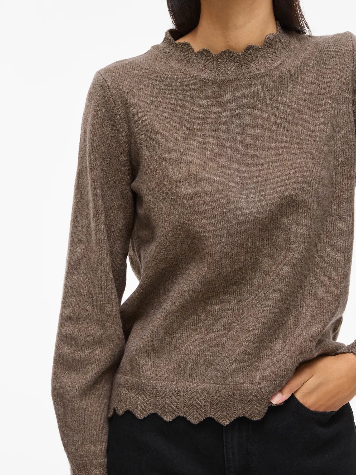 VINIKOLINA O-NECK L/S KNIT TOP