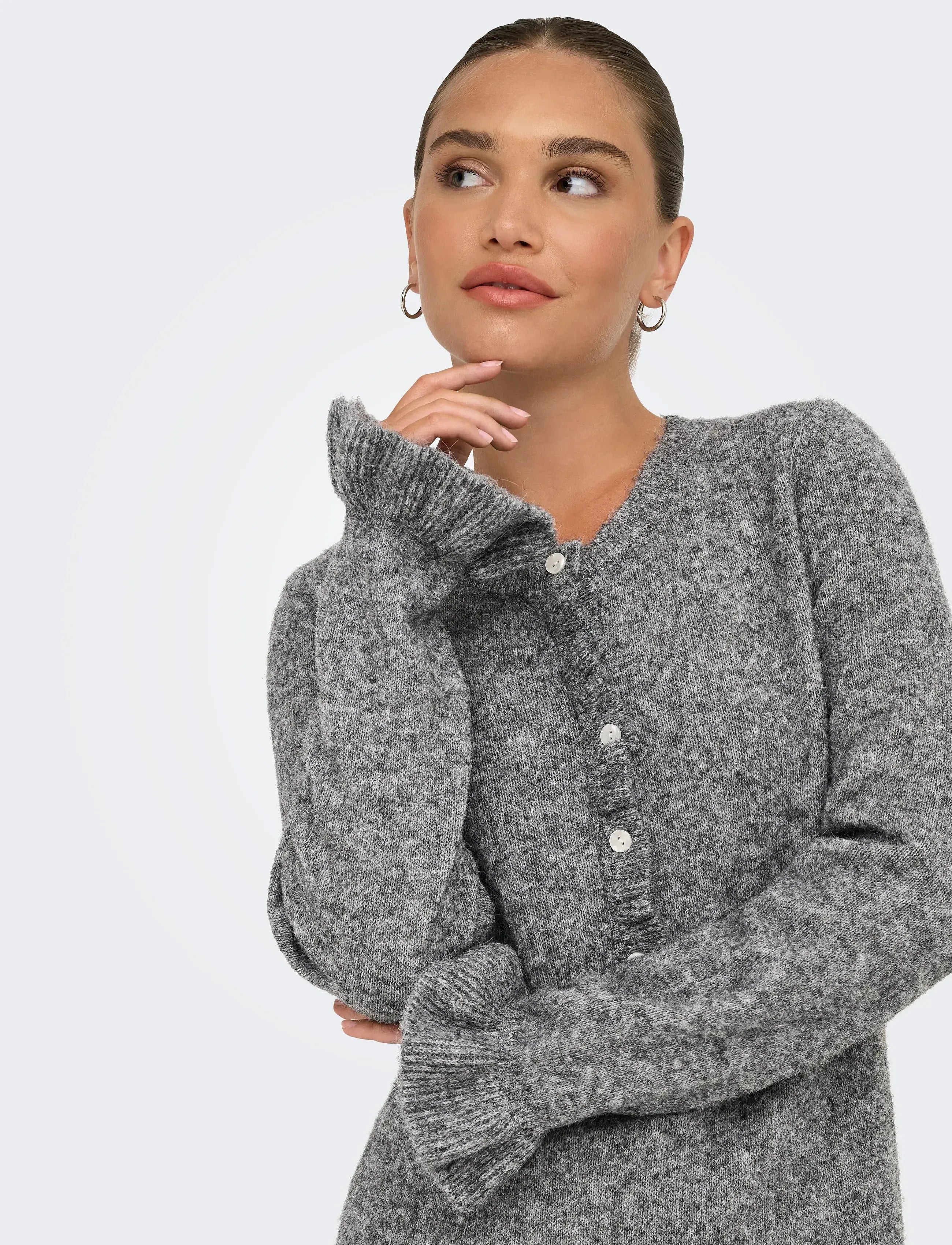 ONLMERA LIFE LS FRILL DRESS