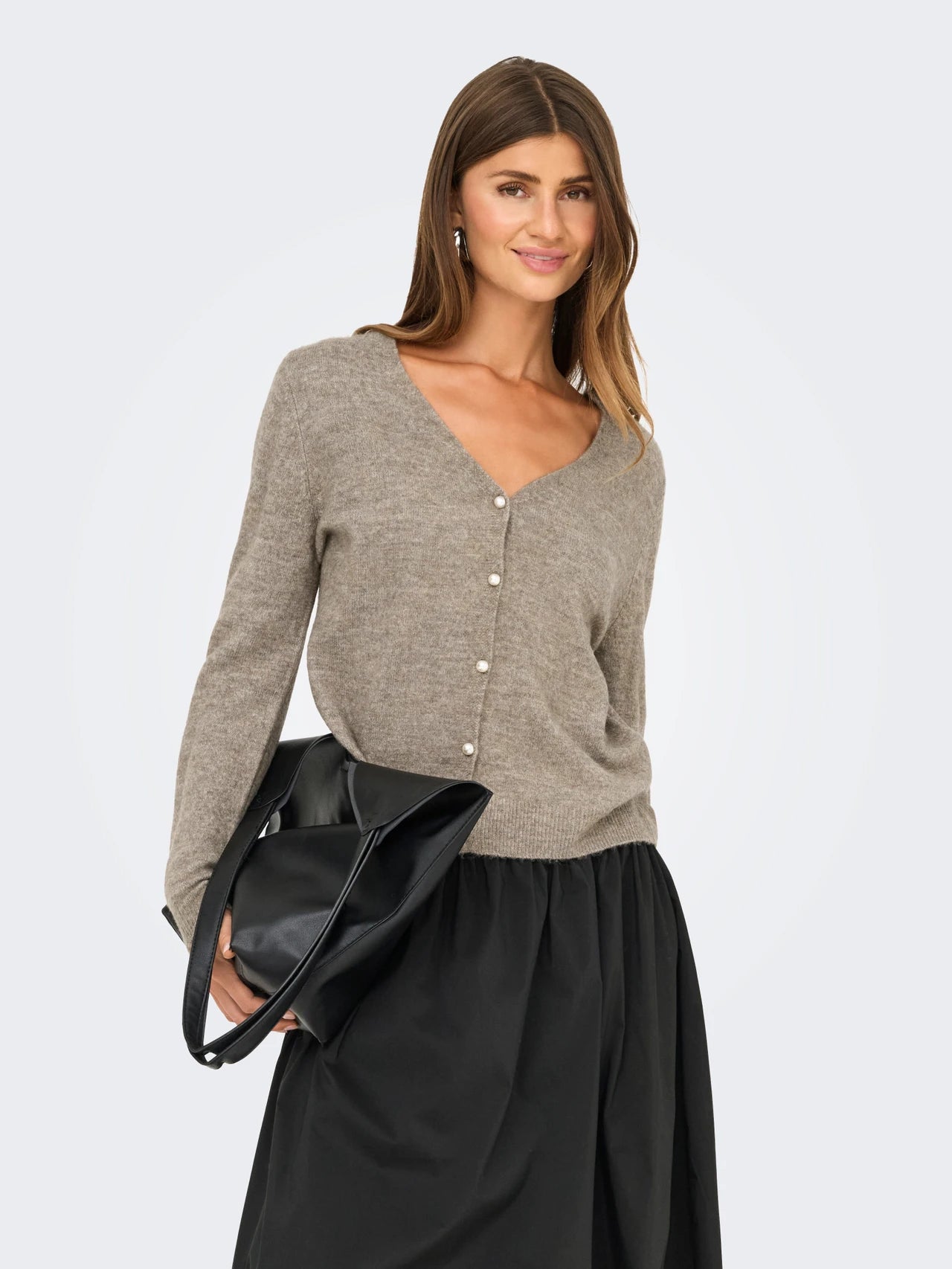 Onladele LS Lace mix revers cardigan