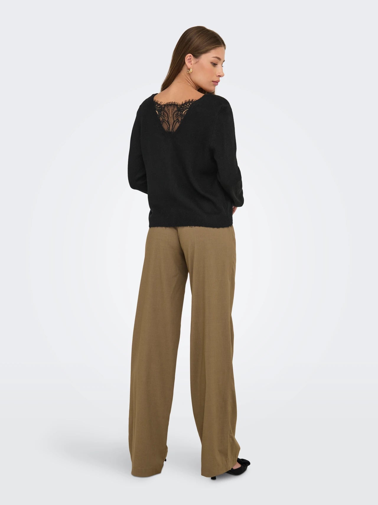 Onladele LS Lace mix revers cardigan