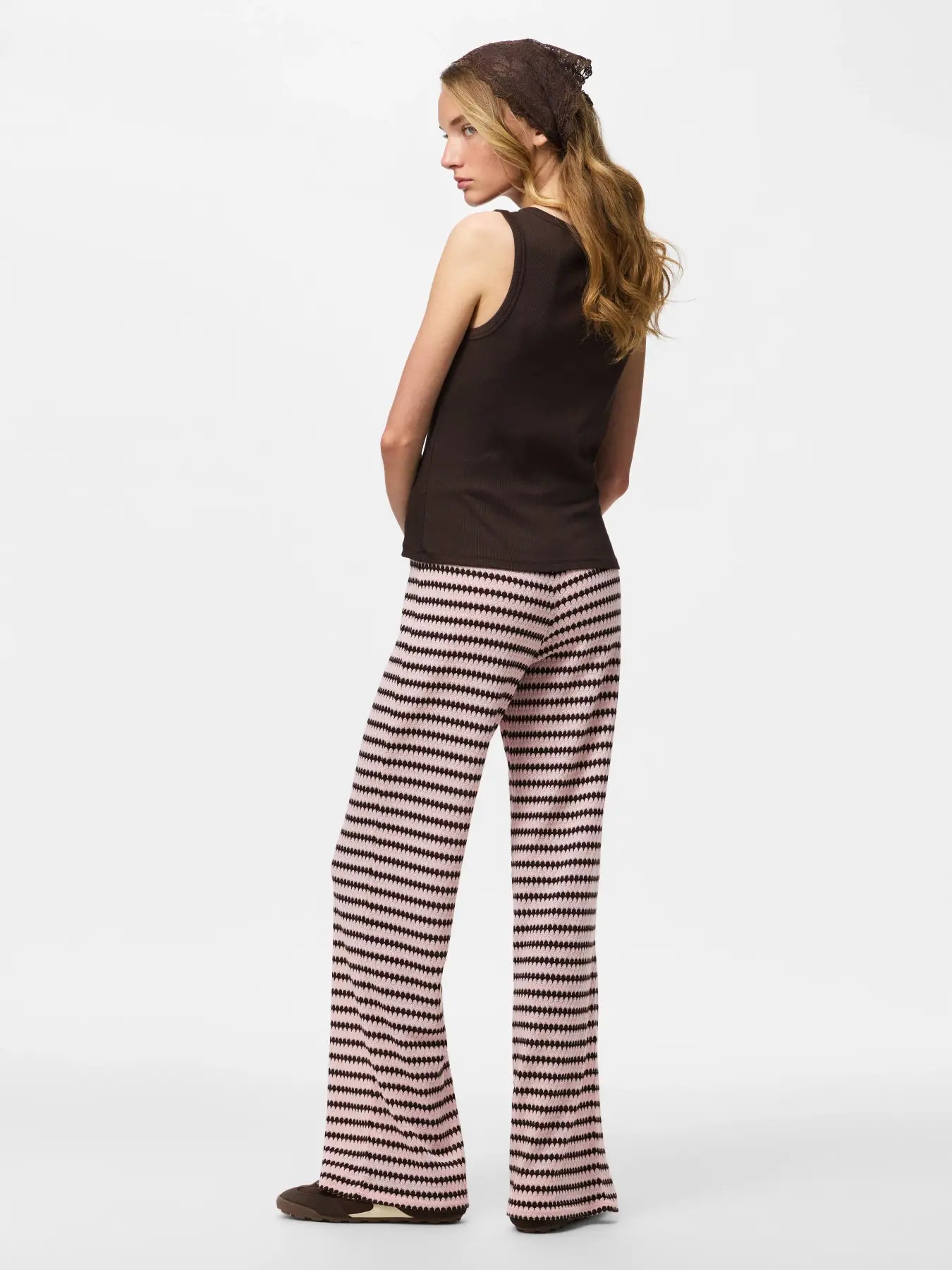 PCJEYA HW WIDE KNIT PANT