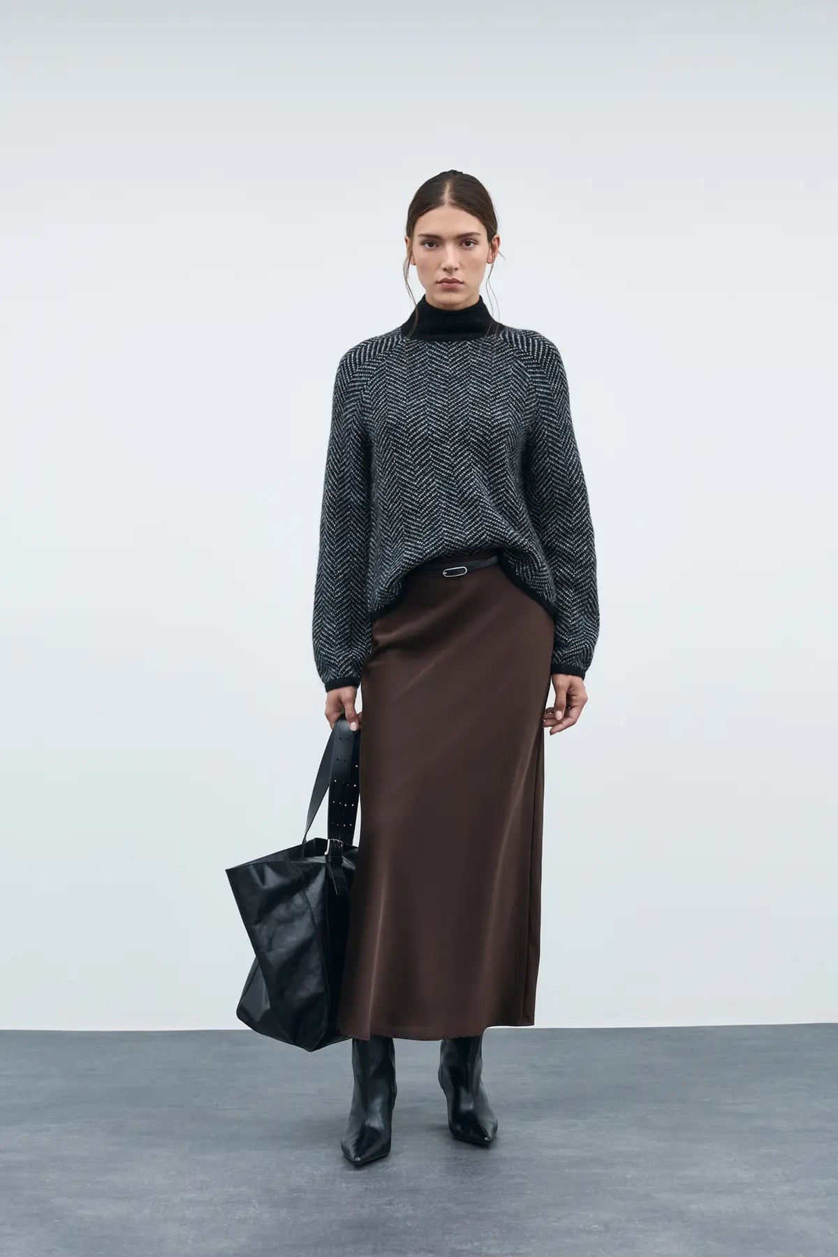 VIELLETTE HW MIDI SKIRT