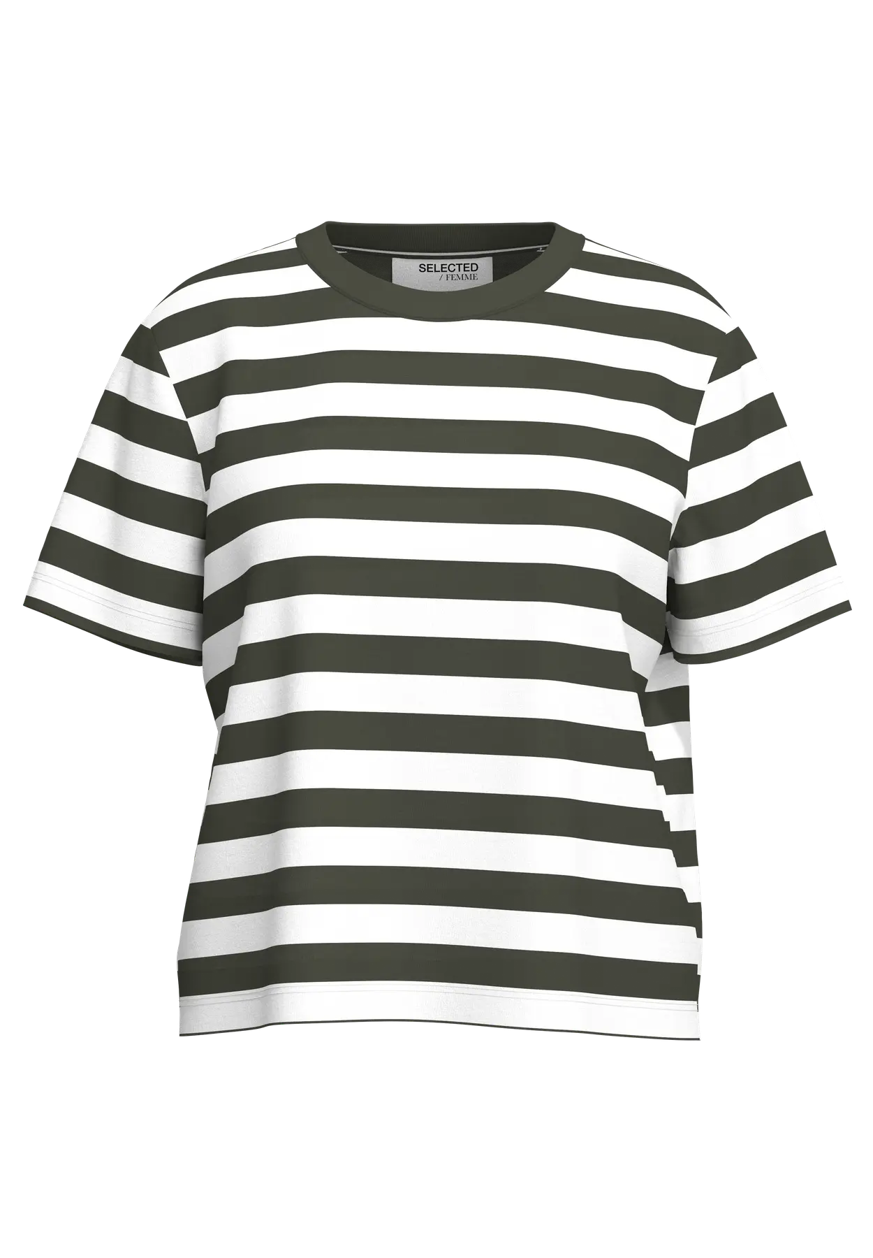 SLFESSENTIAL SS STRIPED BOXY TEE