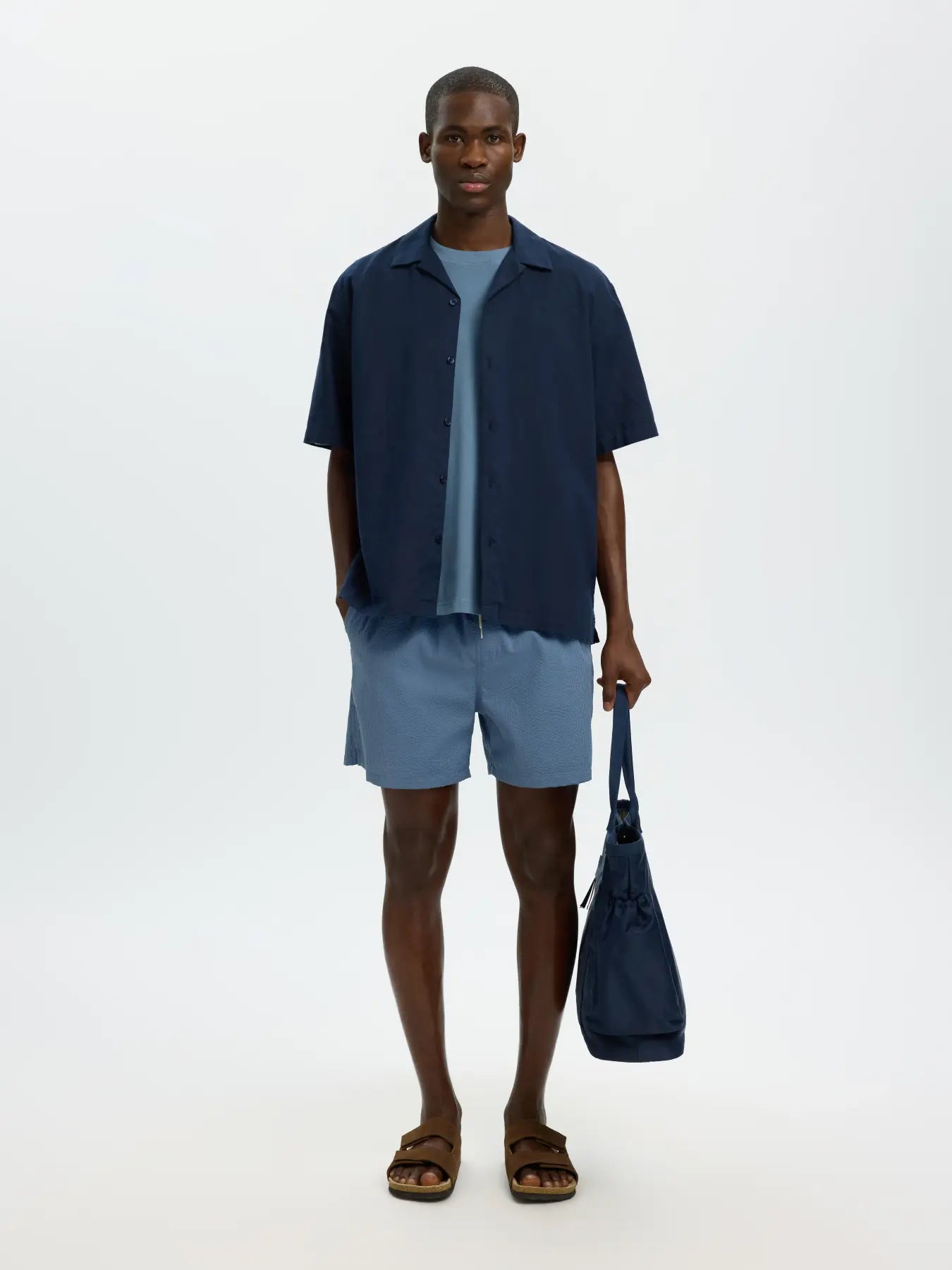 SLHCOOPER-SEERSUCKER SWIMSHORTS