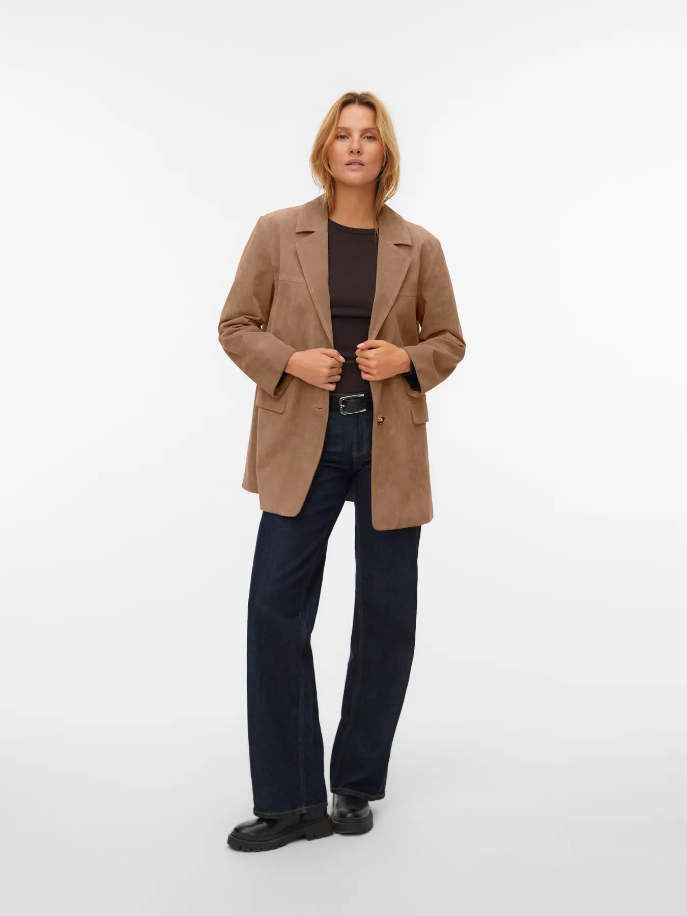 VMPERNILLE LS SUEDE BLAZER JACKET