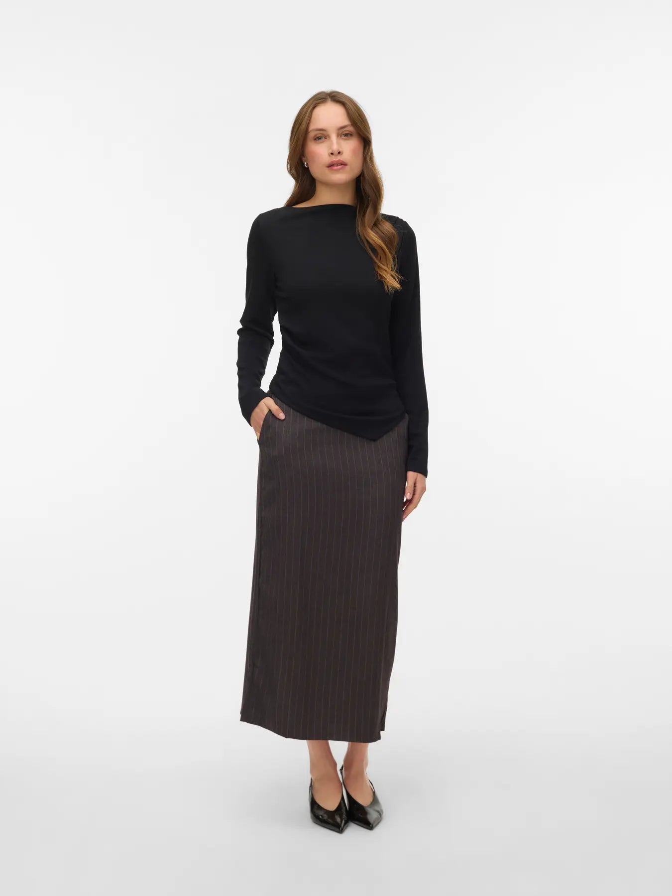 VMMILLE LS BOATNECK SHORT TOP JRS