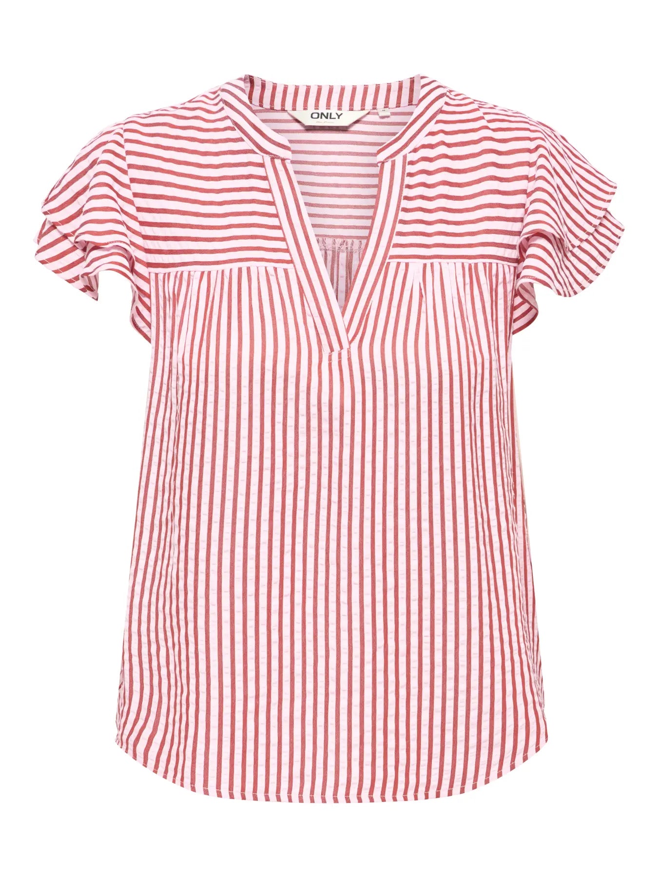 ONLBARI SL FRILL V-NECK TOP