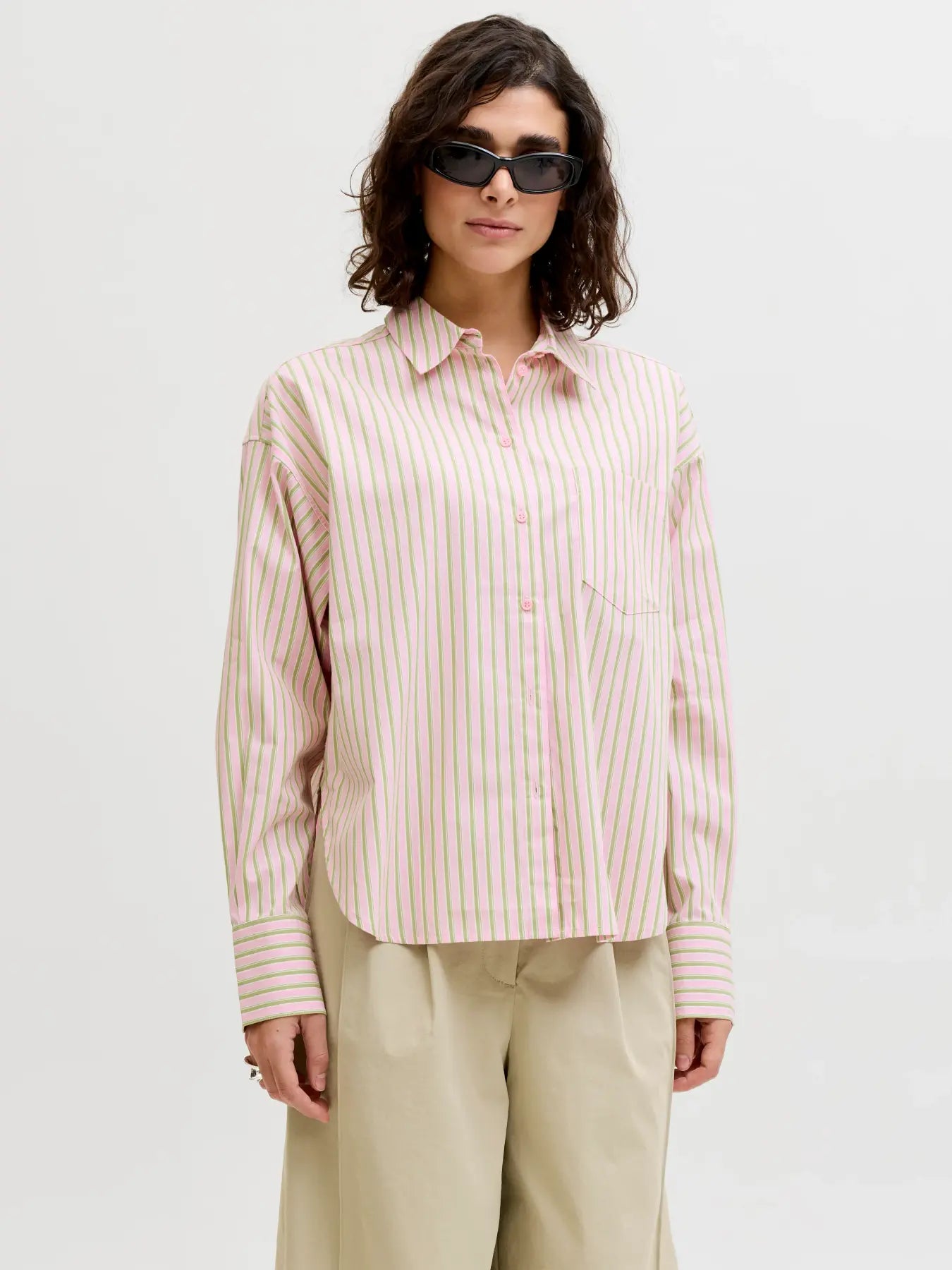 JXJAMIE LS RELAXED POPLIN SHIRT WVN