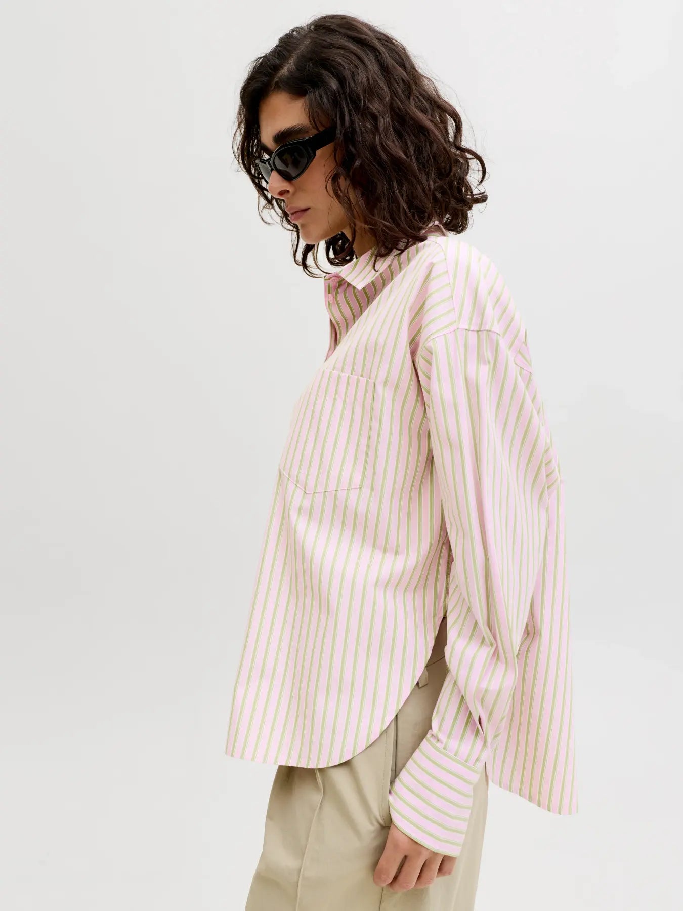 JXJAMIE LS RELAXED POPLIN SHIRT WVN