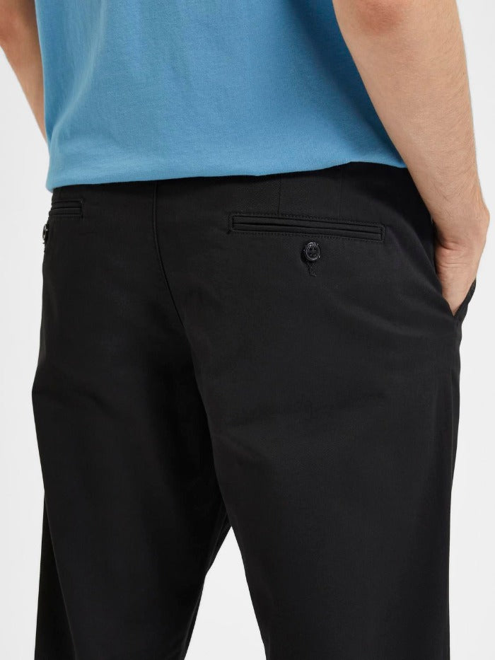 SLH175-SLIM NEW MILES FLEX PANT - SVART