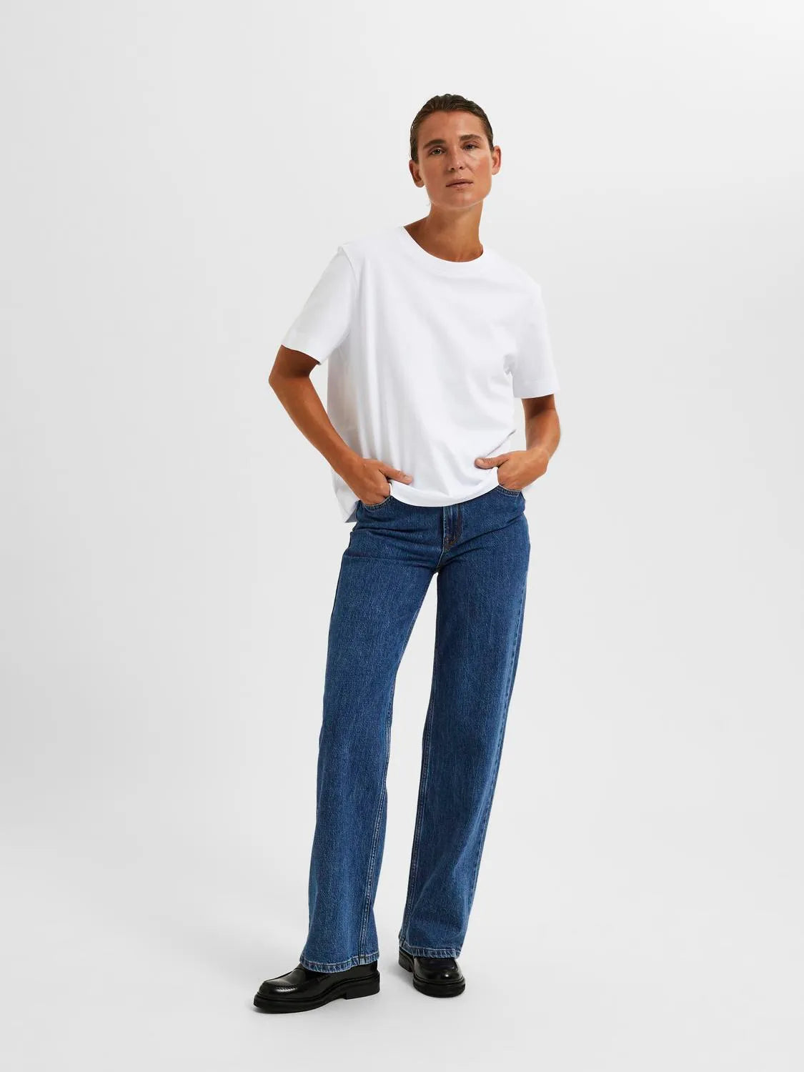 SLFESSENTIAL SS BOXY TEE