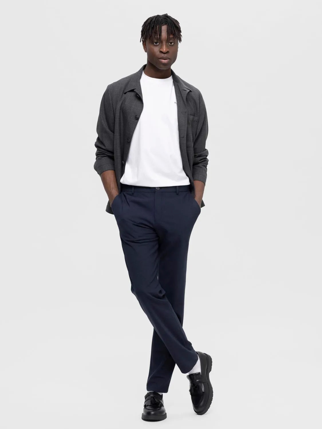 SLH175-SLIM ROBERT FLEX PANTS