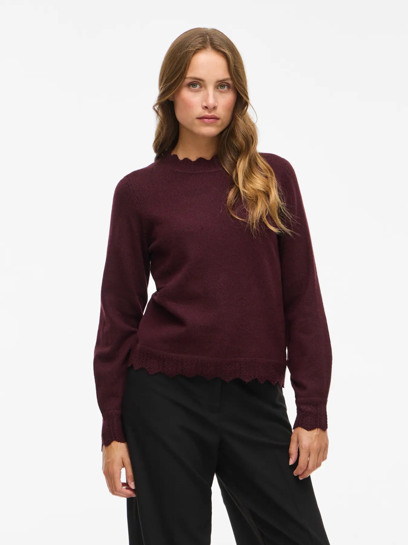VINIKOLINA O-NECK L/S KNIT TOP