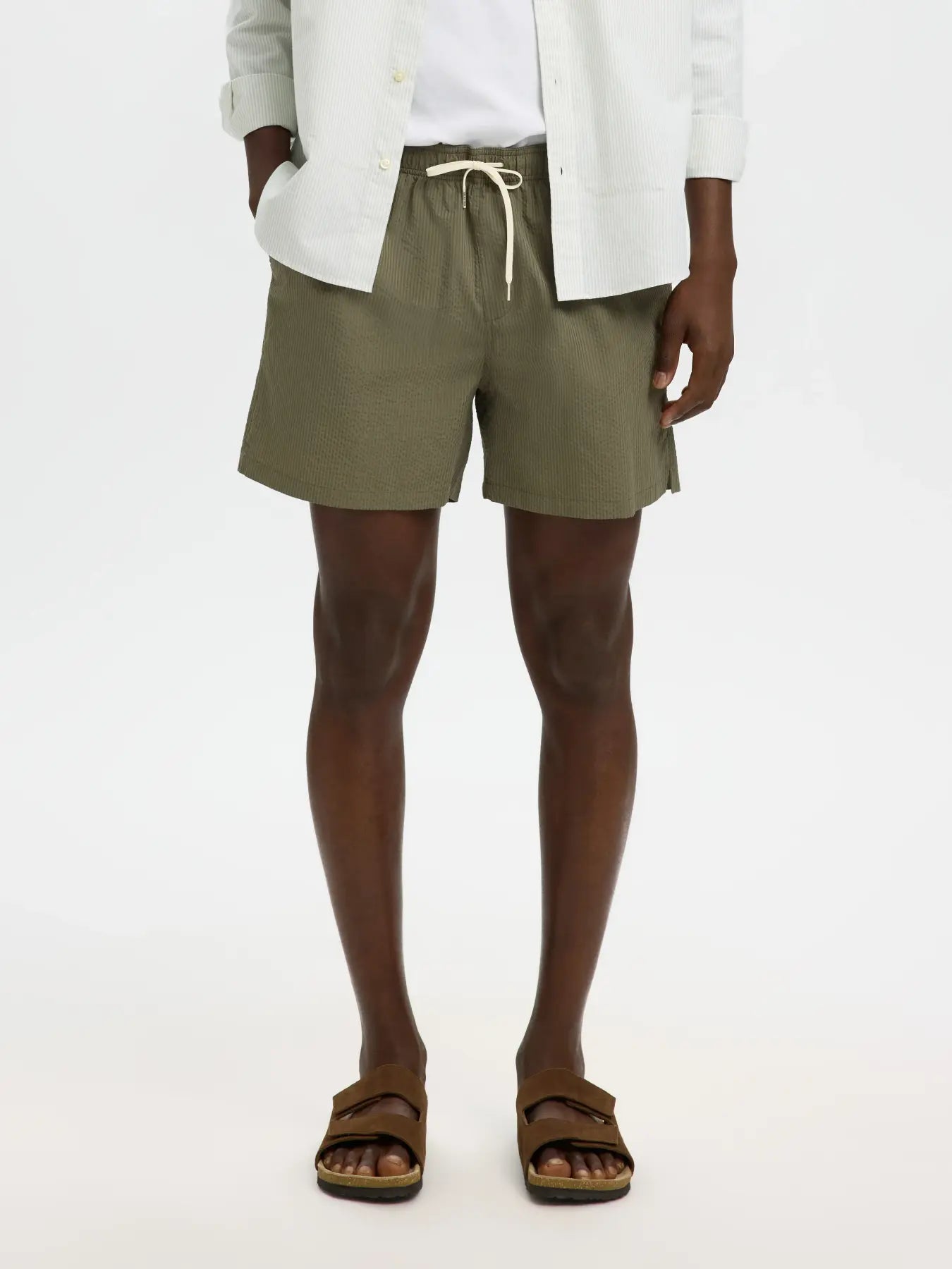 SLHCOOPER-SEERSUCKER SWIMSHORTS