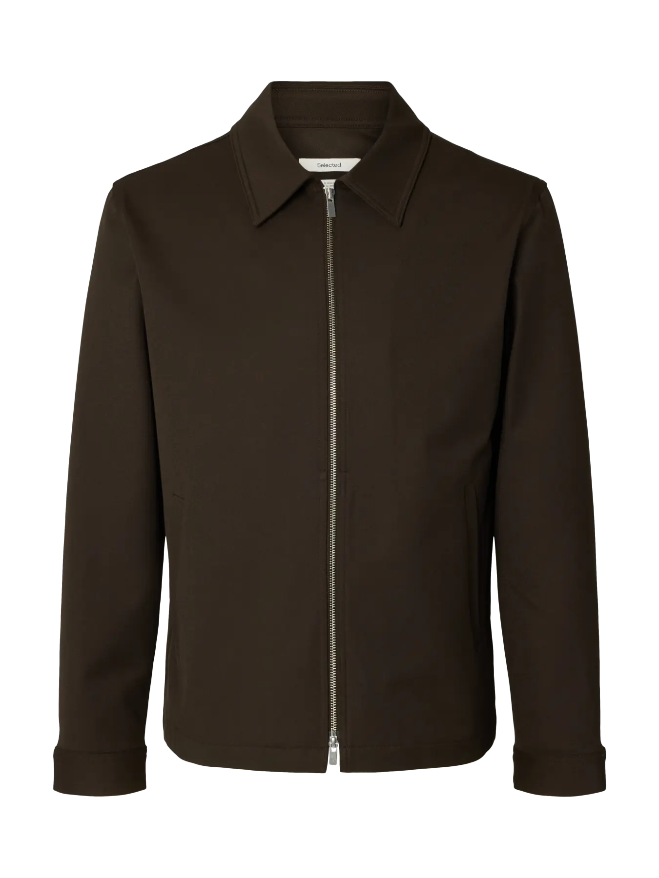 SLMREGULAR FINN ZIP JACKET BRUN