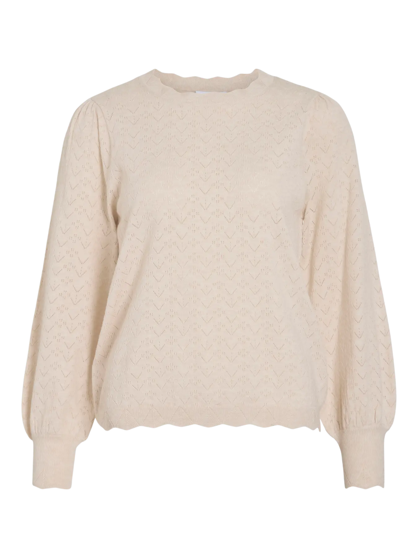 VIEMI O-NECK L/S KNIT TOP