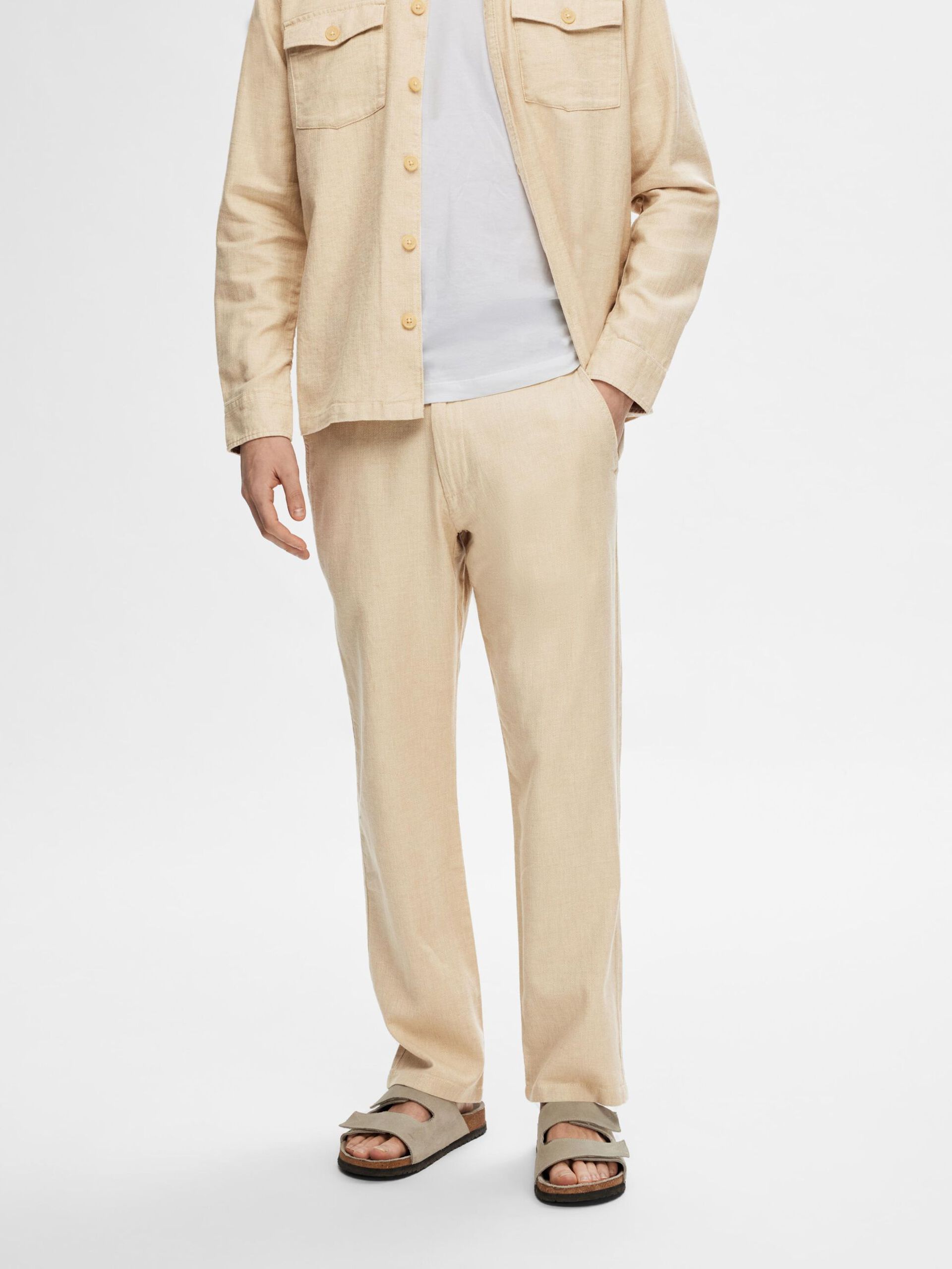 SLH196-STRAIGHT-BRODY LINEN PANT