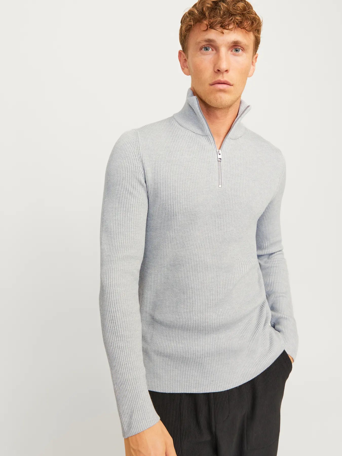 JJEPERFECT KNIT HALF ZIP