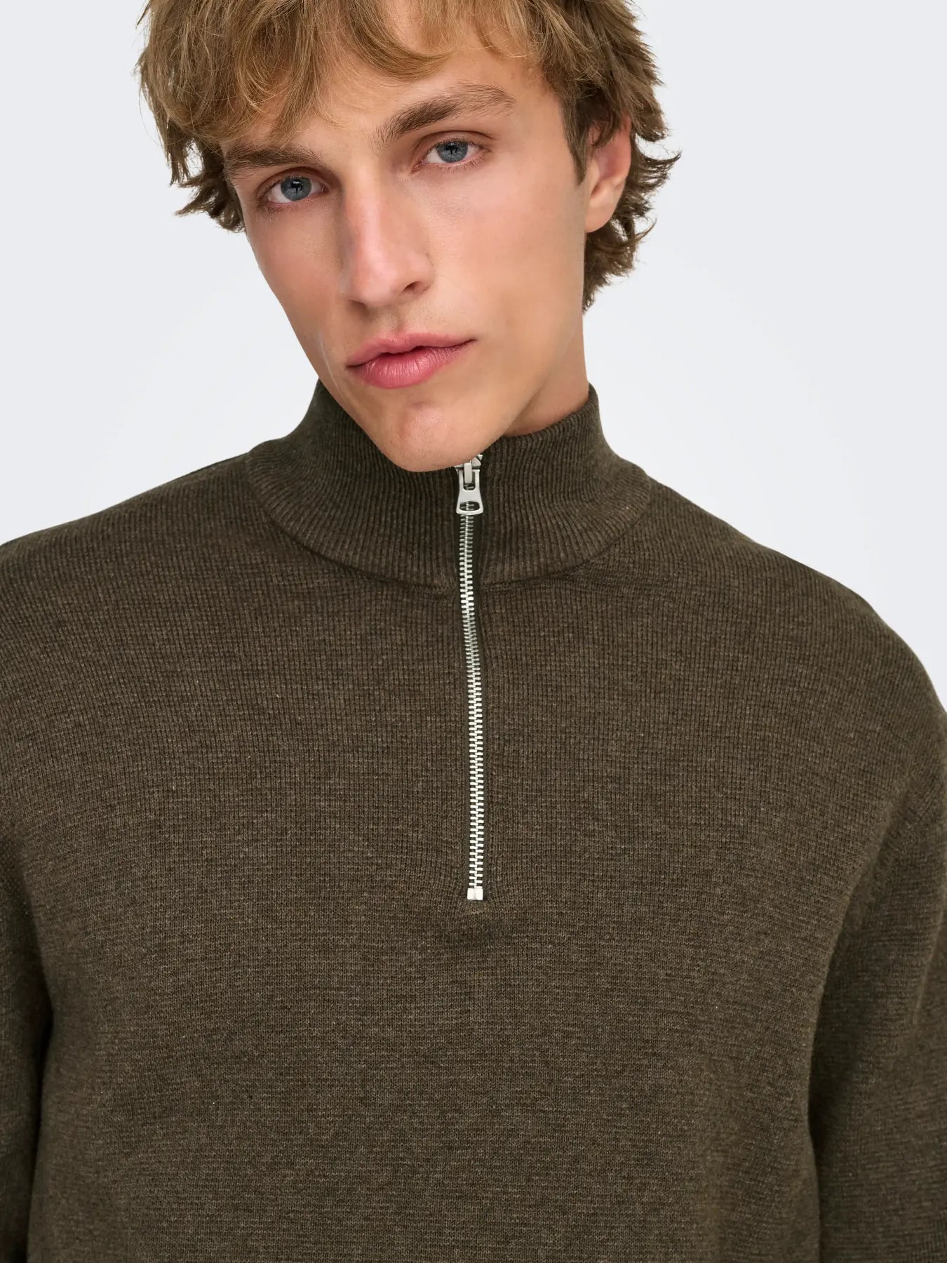 ONSTING REG HALF ZIP KNIT