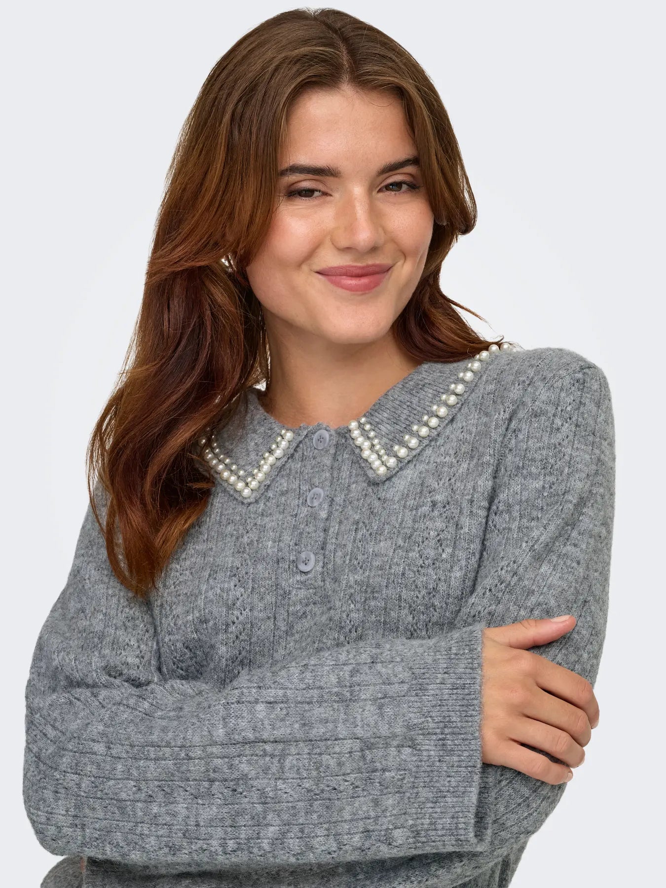 JDYAPRIL LIFE L/S PEARL COLLAR