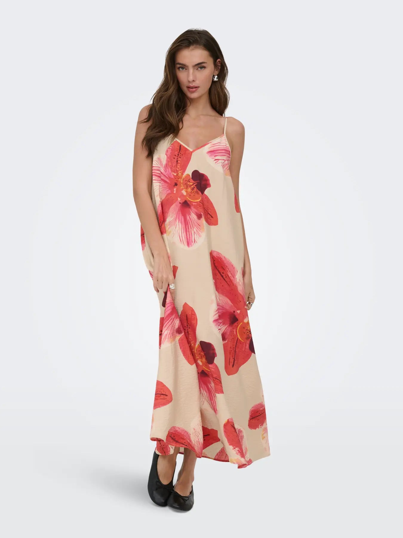 ONLRESI-ELANOR STRAP BIG FLOWR DRESS