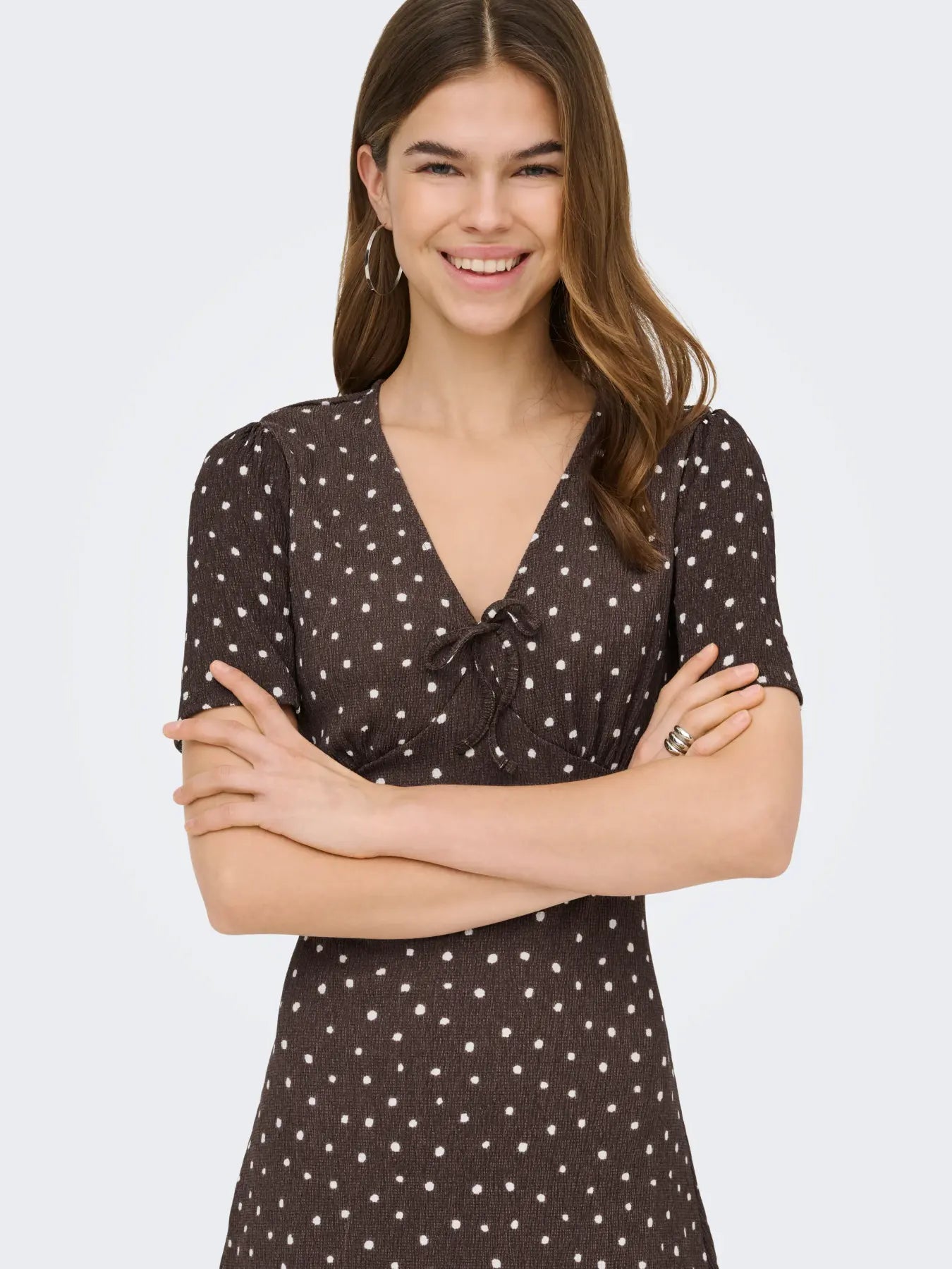 ONLMOLLY S/S V-NECK DRESS JRS