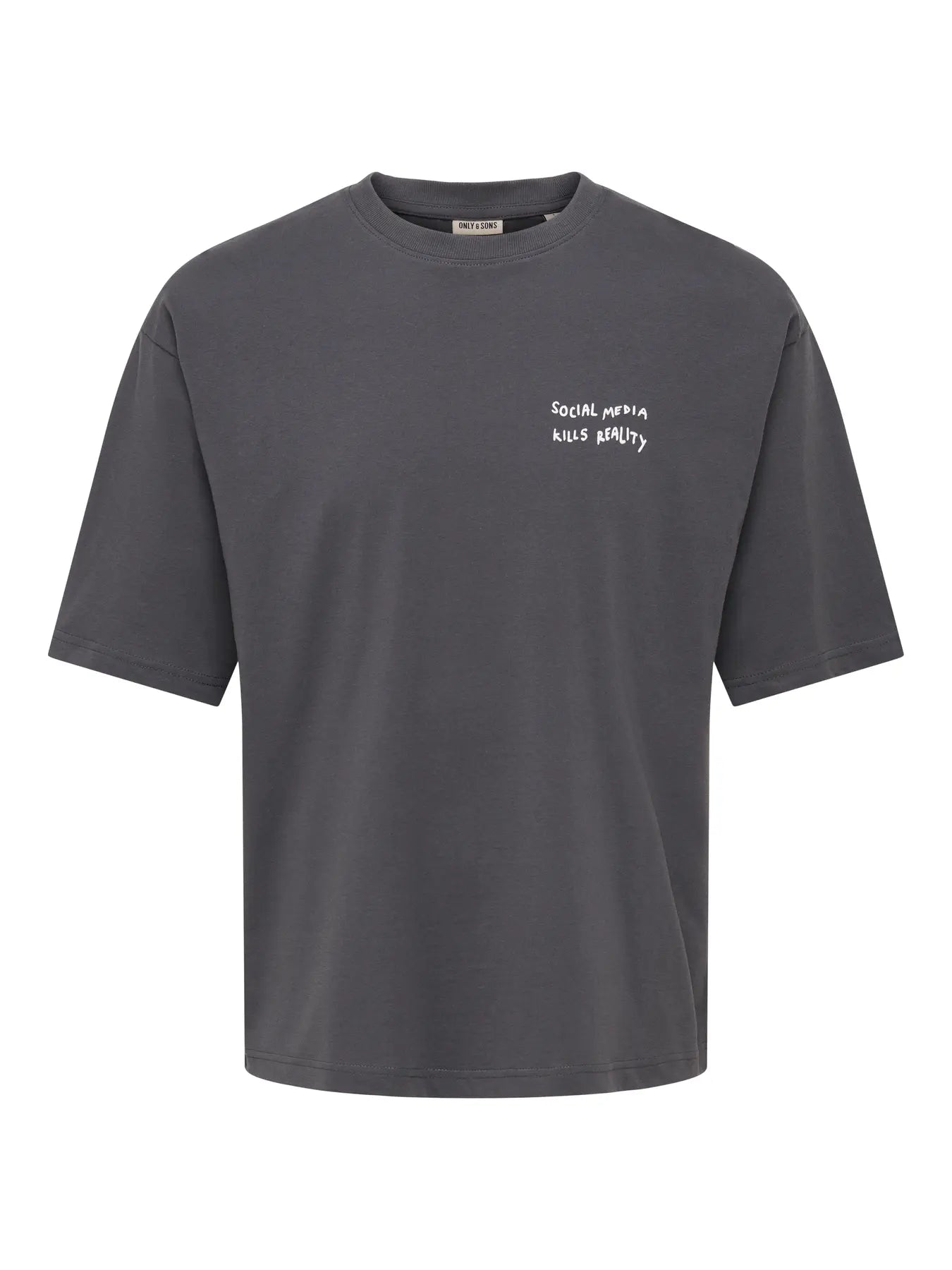 ONSAXEL SCRIBBLE BOXY FIT SS TEE