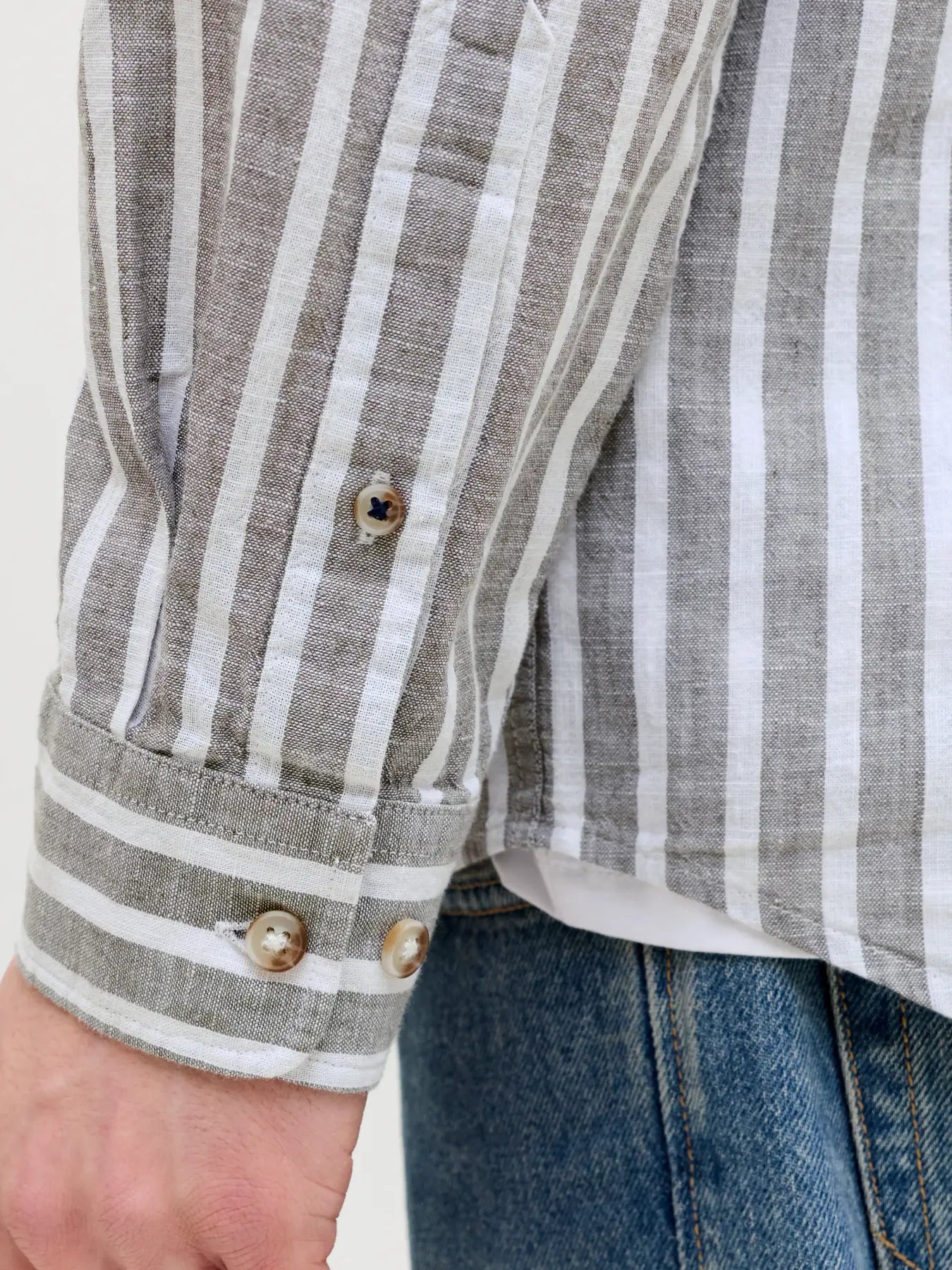 JJESUMMER LINEN BLEND SHIRT L/S