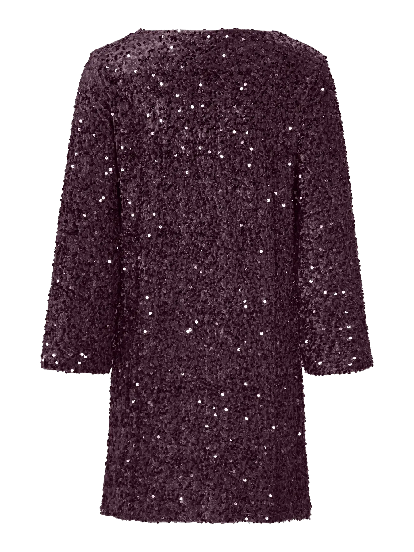 VIFAITH V-NECK L/S SEQUIN DRESS