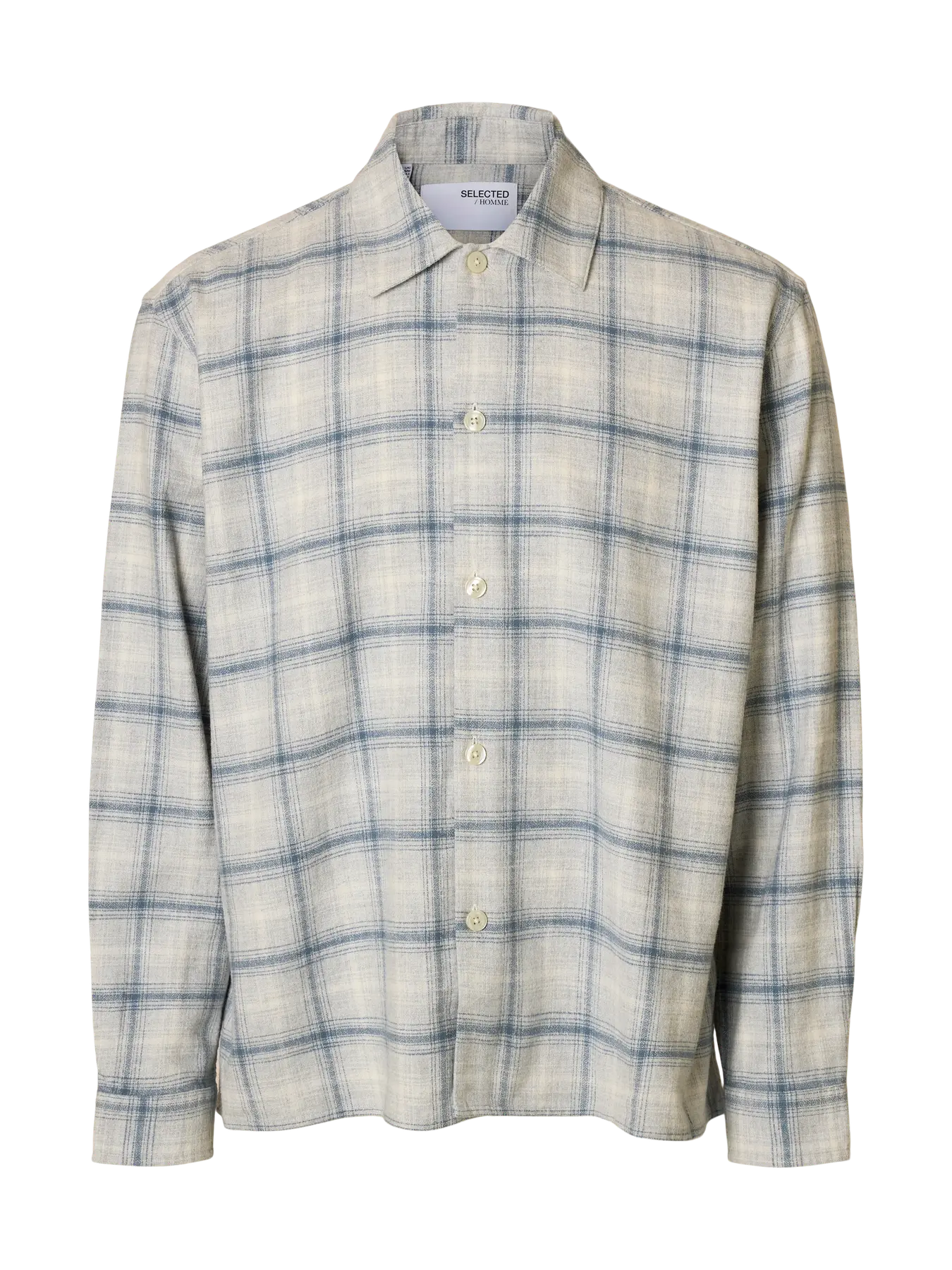 SLHRLXEDWIN CHECK LIGHT OVERSHIRT