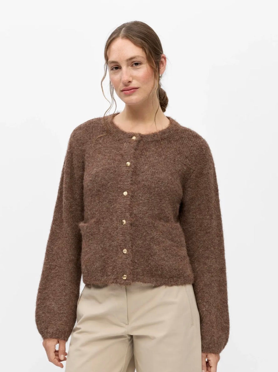 OBJSAGGIA RE L/S KNIT CARDIGAN