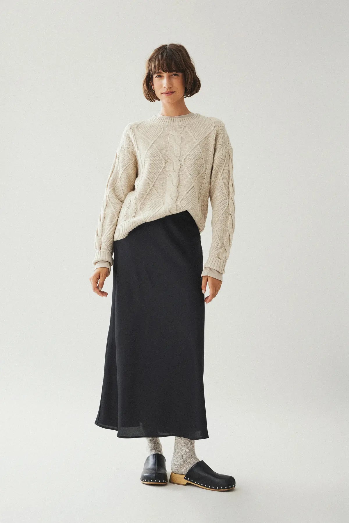 VIELLETTE HW MIDI SKIRT