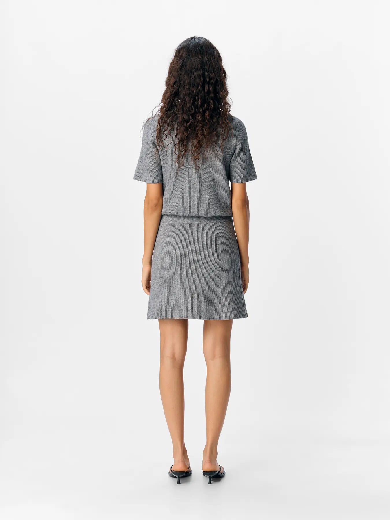 OBJVIOLA MW RE SHORT KNIT SKIRT