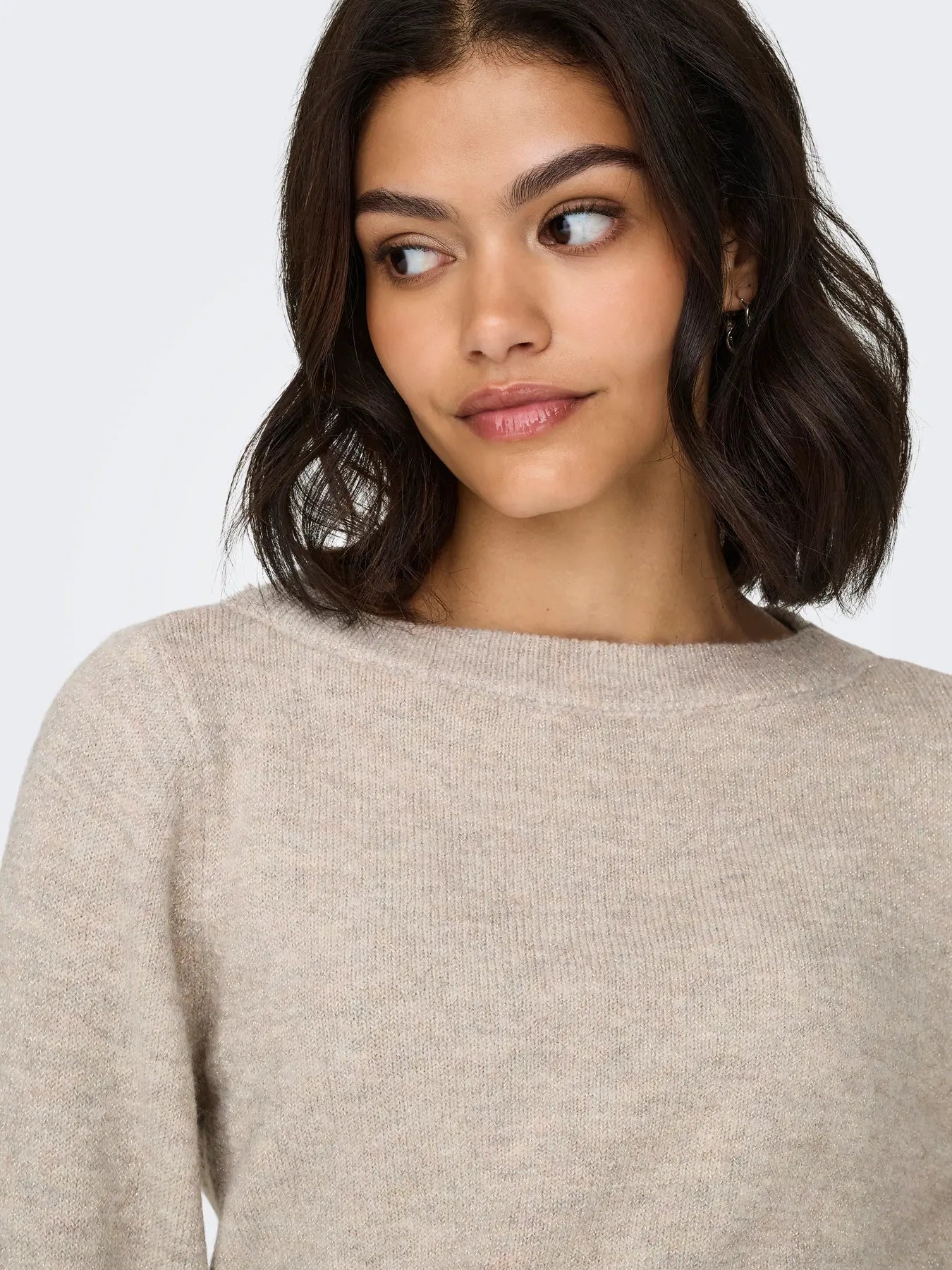 JDYRUE GLITTER L/S BOAT PULLOVE KNT